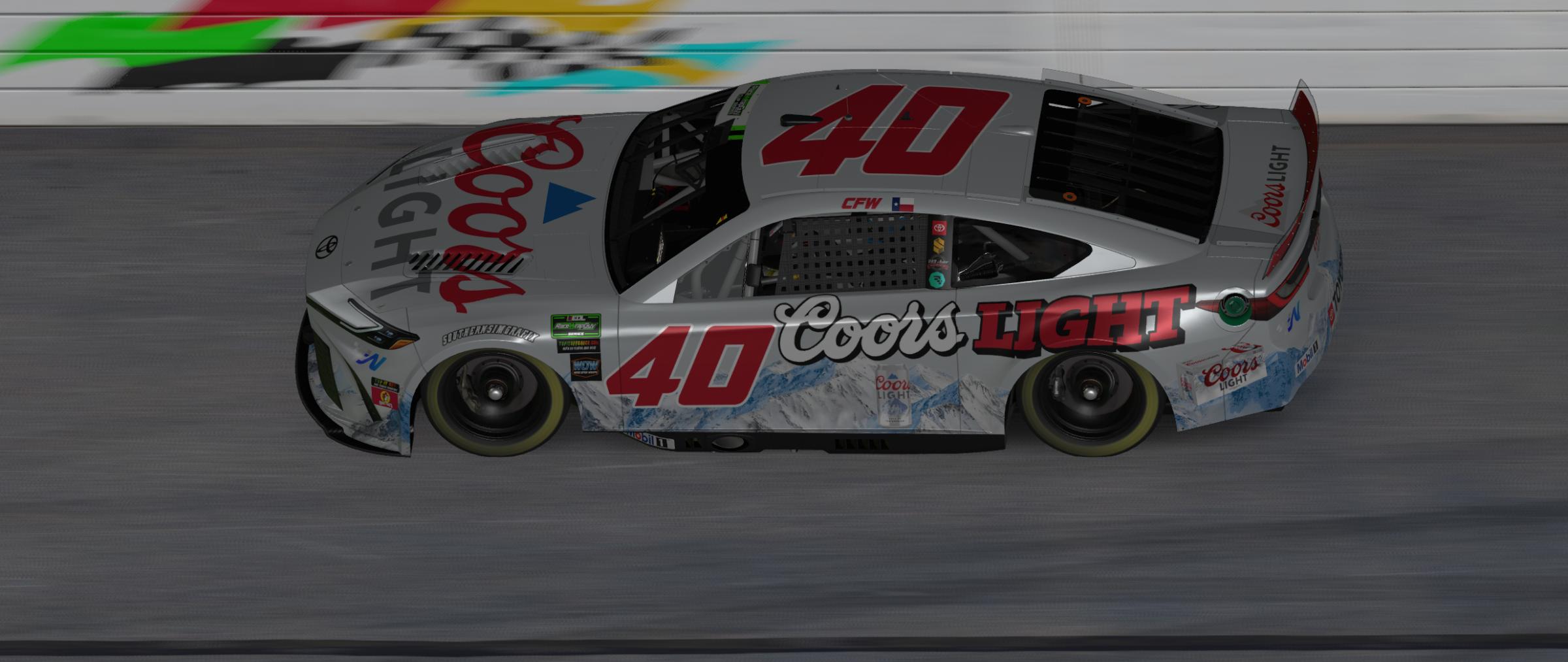 Preview of Charles Whitehead #40- Coors Light by Trey W.