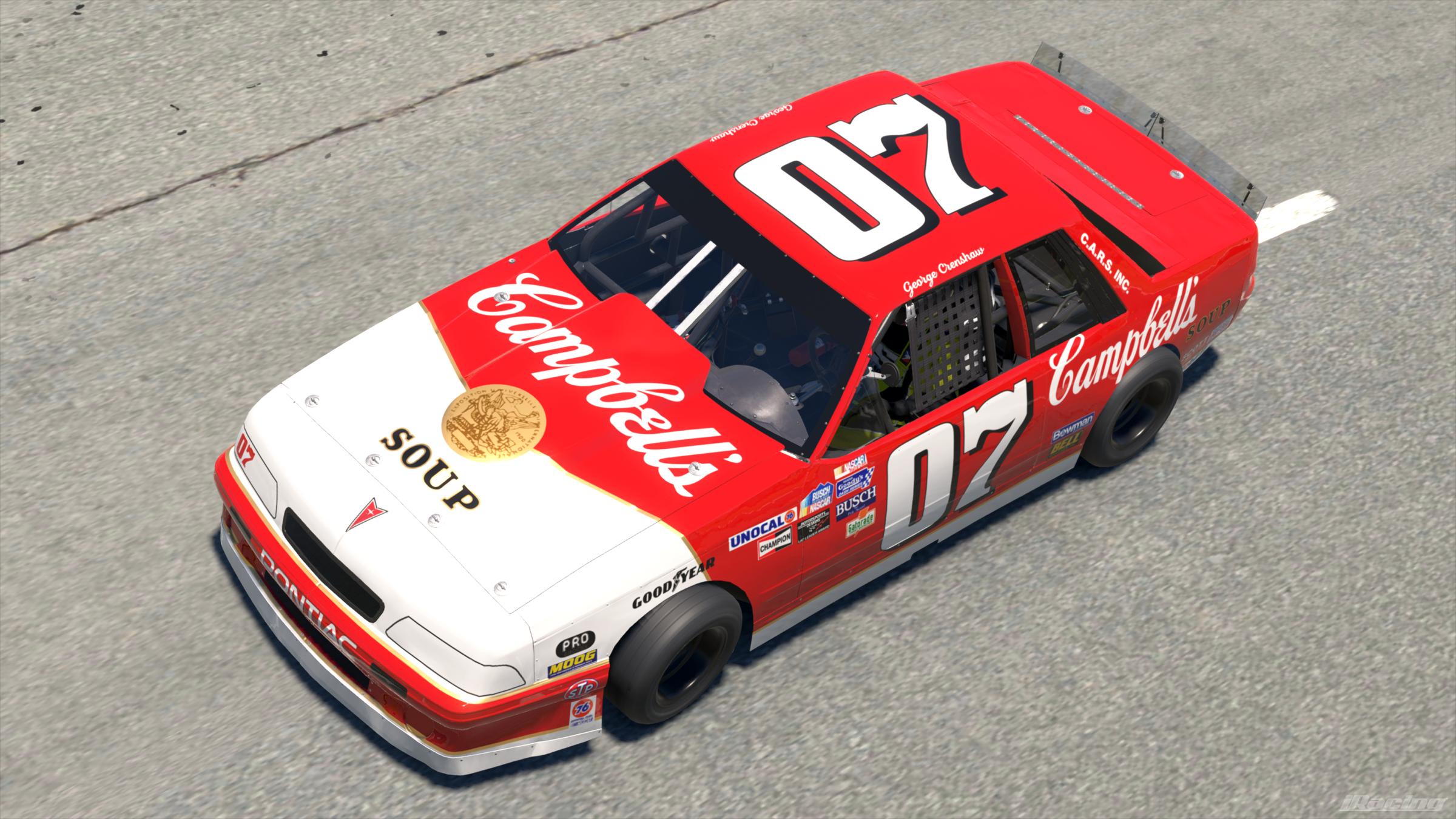 Preview of 1993 #07 George Crenshaw Campbells Soup Pontiac Sunbird by Vincent Giacalone