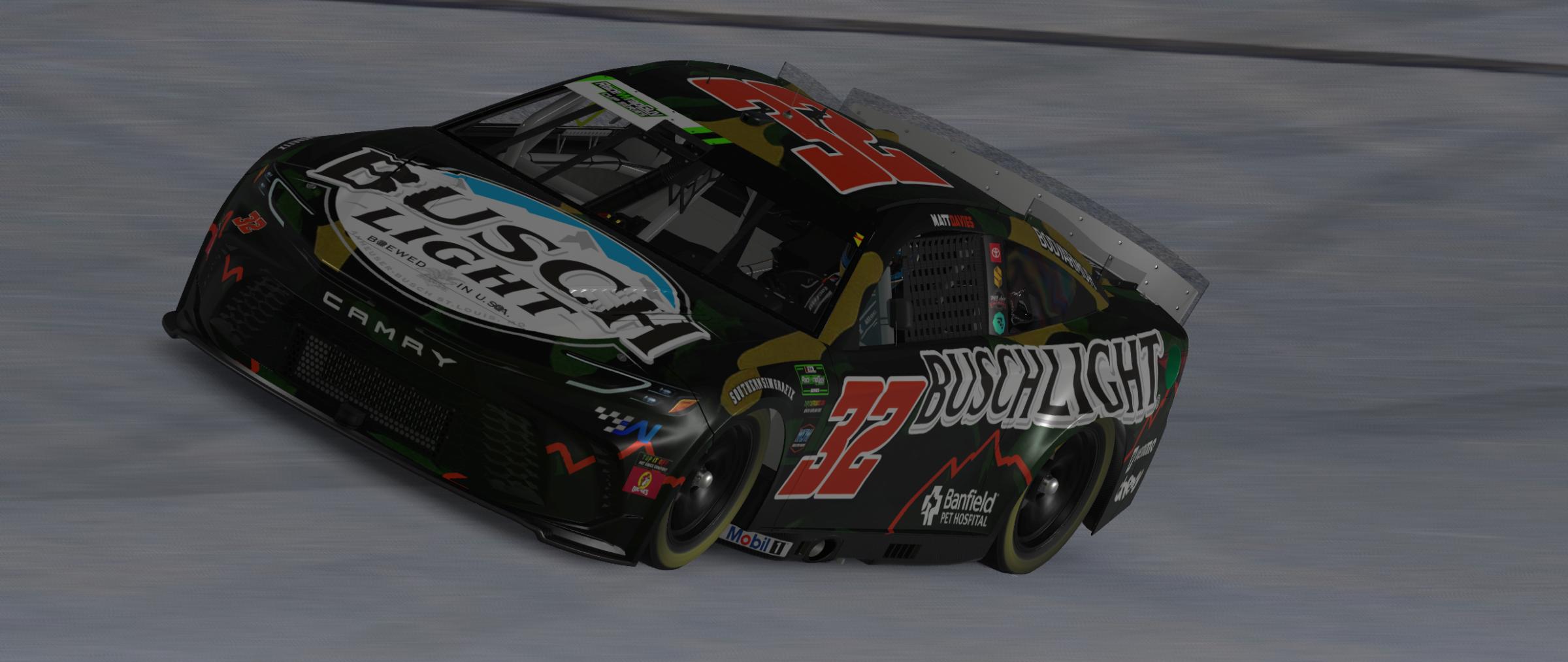Preview of Matt Davies #32- Busch Light Camo by Trey W.
