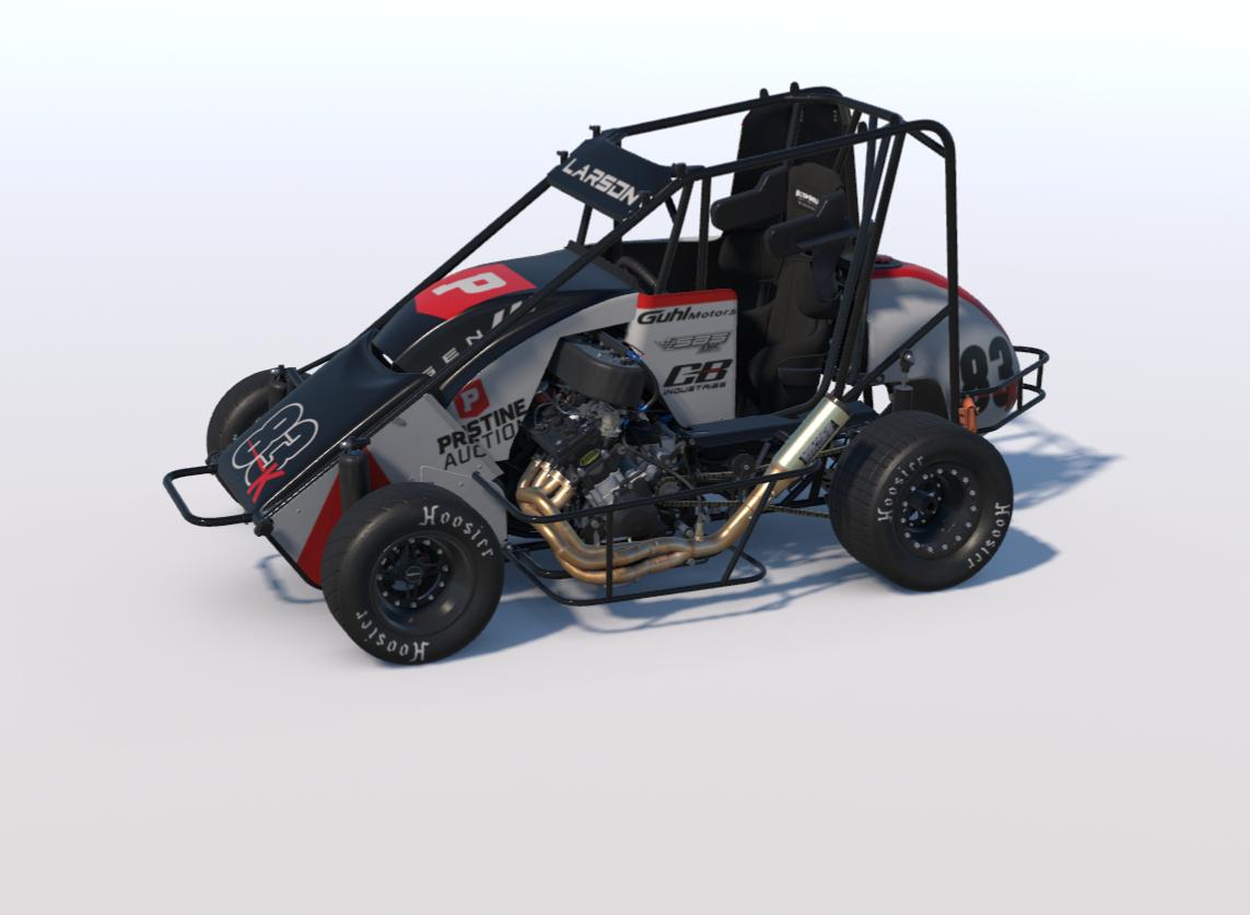Preview of Kyle Larson 2025 Tulsa Micro Sprint non wing by Brant Mickel