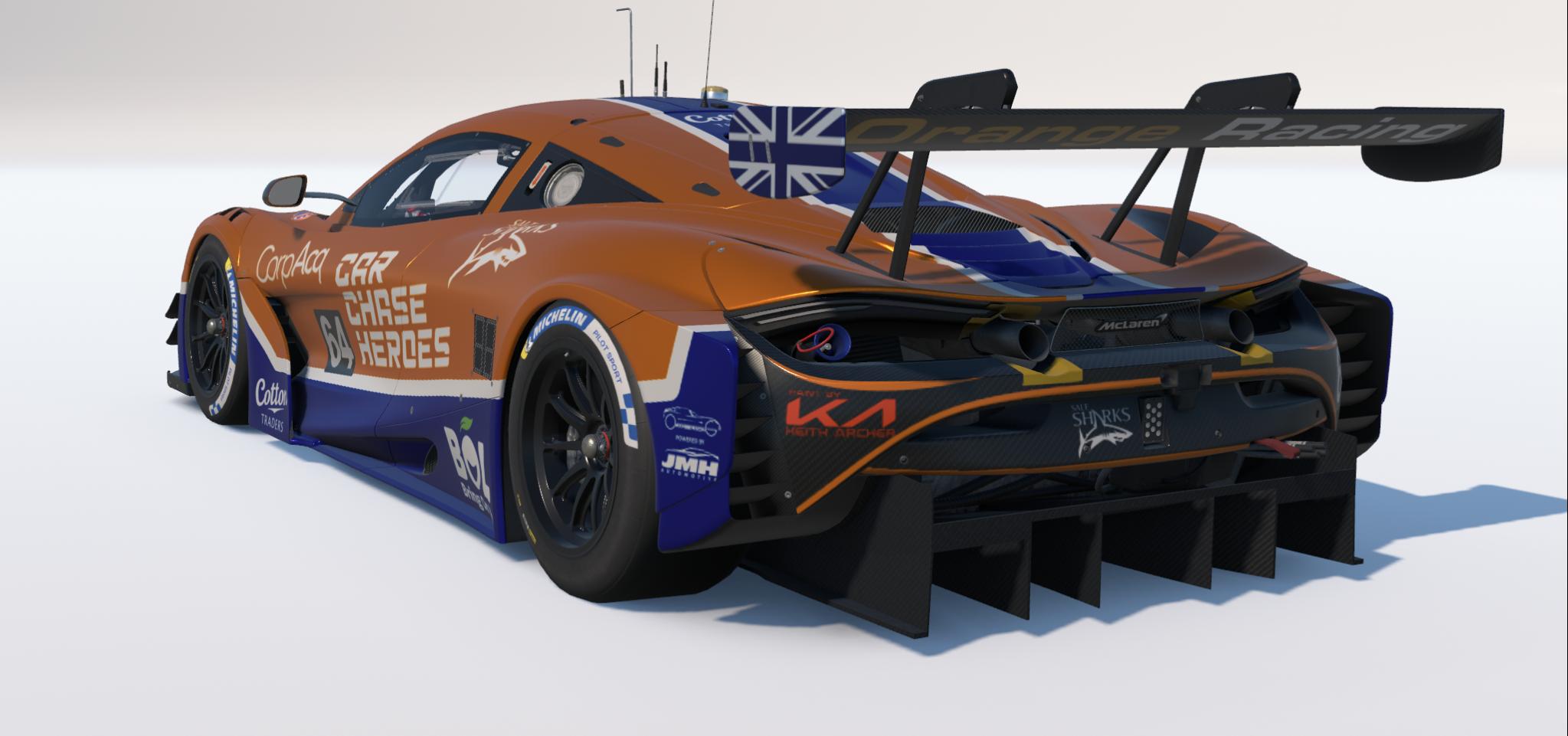 Orange Racing Vice Orange Racing McLaren 720s as raced in 2024 by Simon Orange and Tom ...