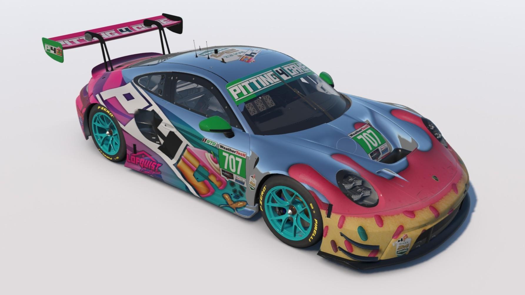 Preview of Pitting 4 Cake 24 Hours of Daytona Porsche 911 GT3 R by Mike Lofquist2