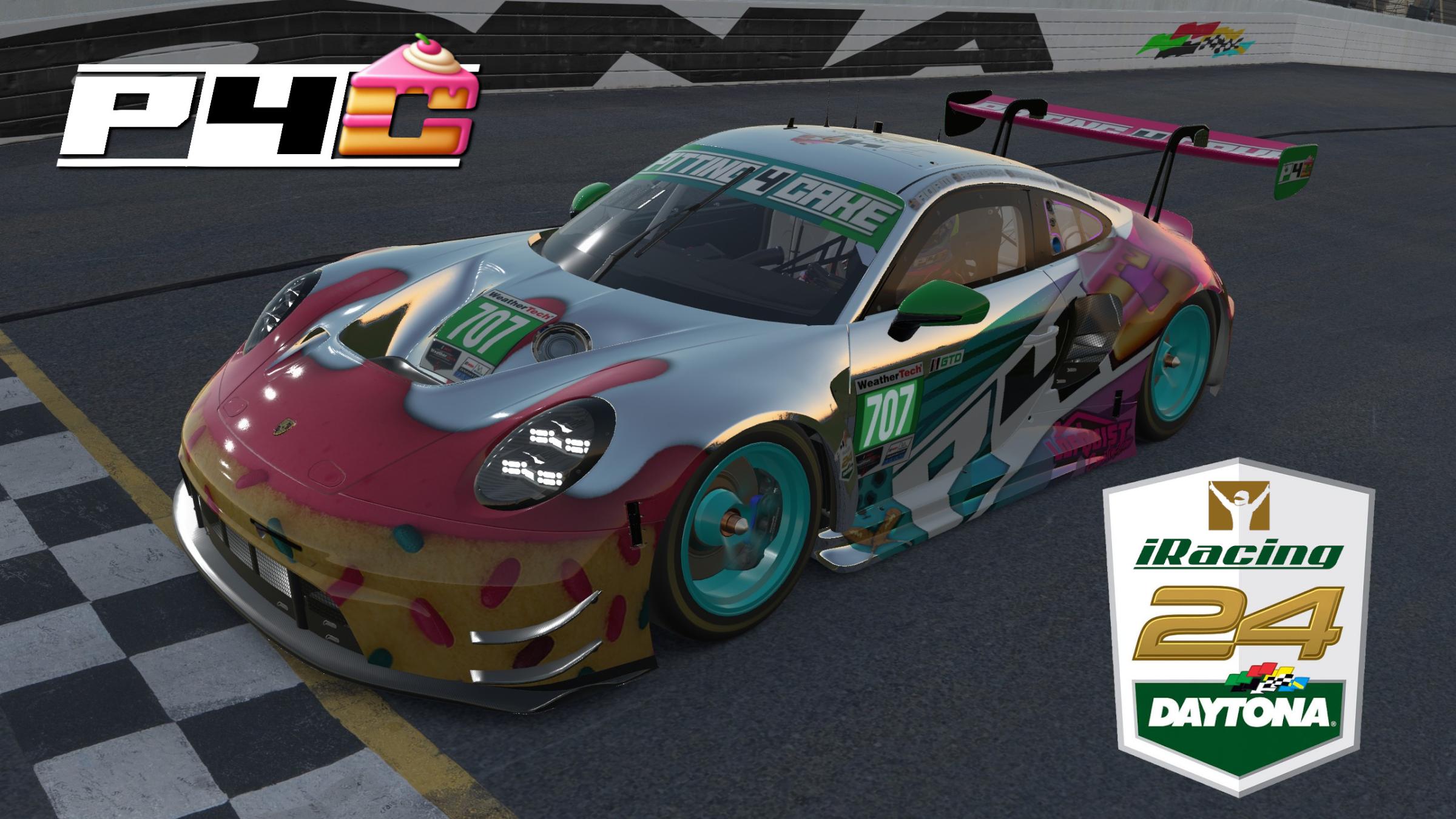 Preview of Pitting 4 Cake 24 Hours of Daytona Porsche 911 GT3 R by Mike Lofquist2