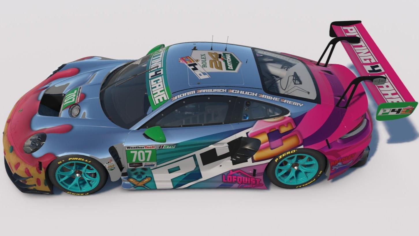Preview of Pitting 4 Cake 24 Hours of Daytona Porsche 911 GT3 R by Mike Lofquist2