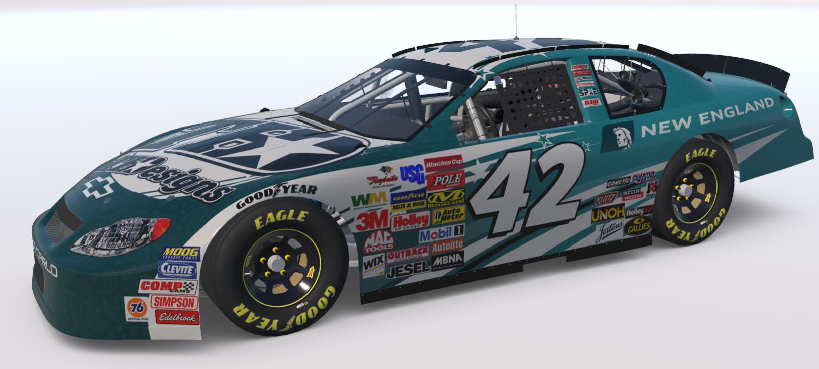 Preview of 2026 - #42 - Ayden - New England / TH Designs - 2026 Gen4 Speedway by Teejay Handley