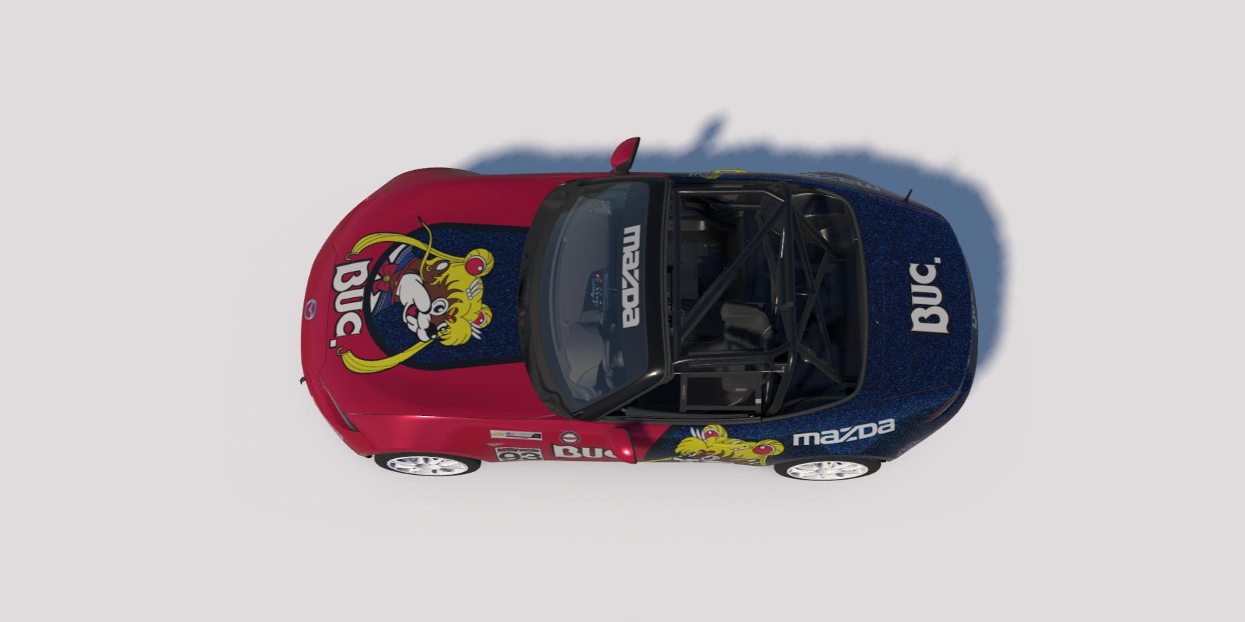 Preview of Sailor Moon/Bucees livery for MX-5 by Clyde Simmons