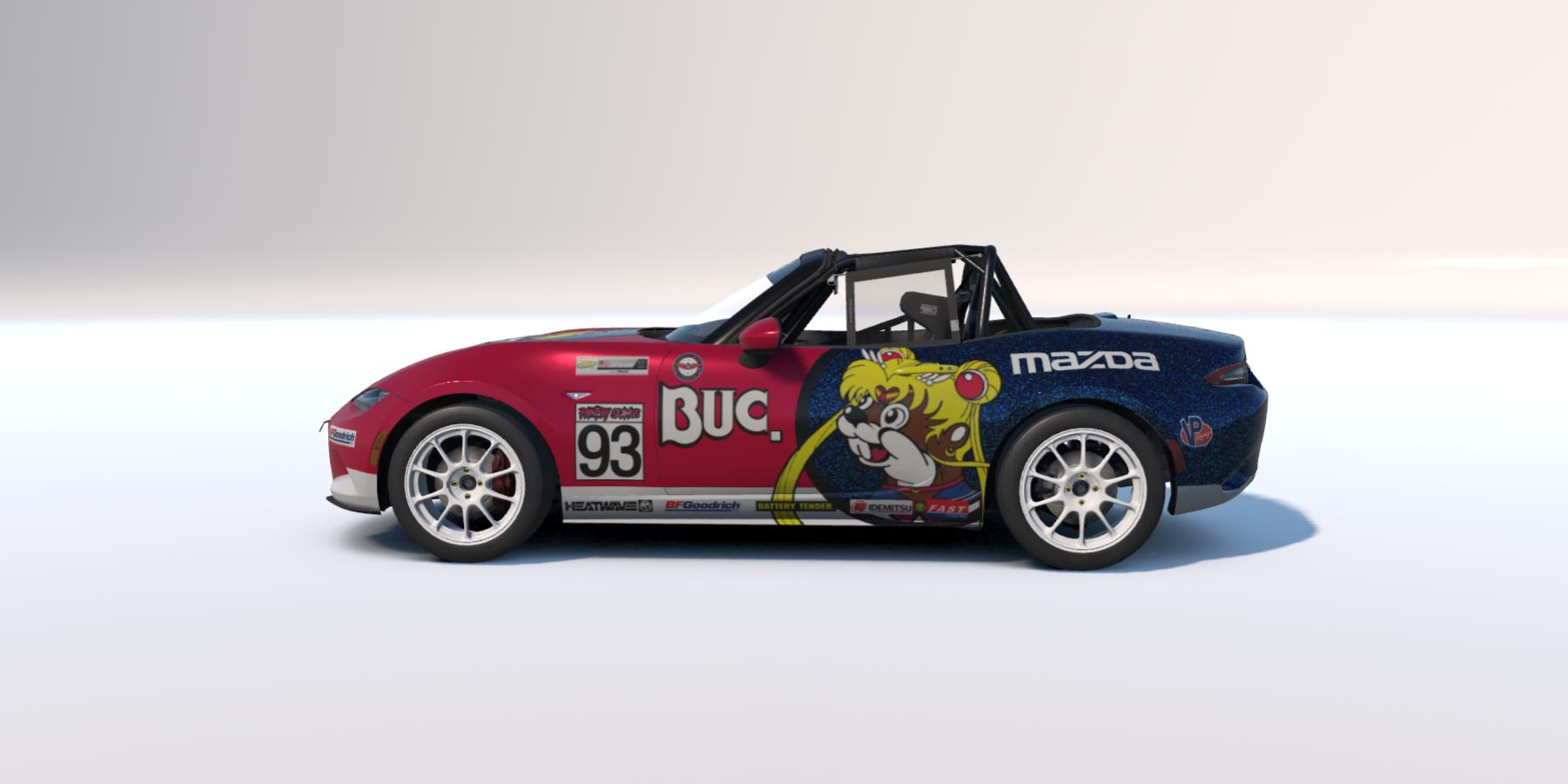 Preview of Sailor Moon/Bucees livery for MX-5 by Clyde Simmons