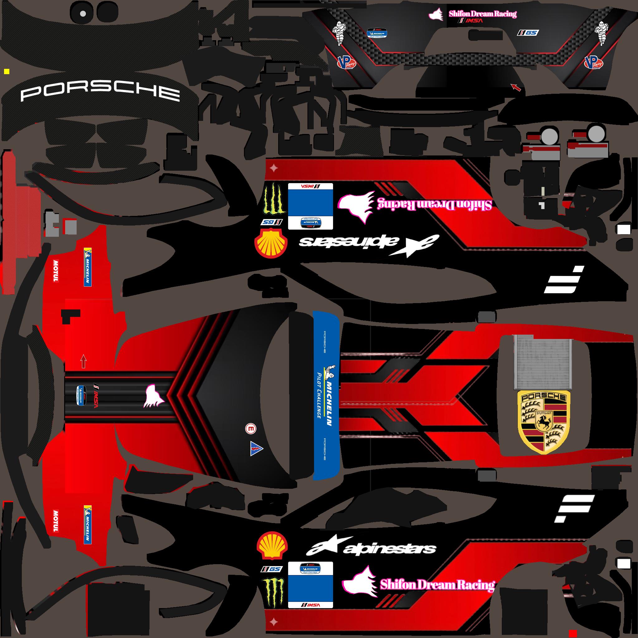 Preview of Shifon Dream Racing Porche 718 Cayman GT4 by Yuya Mawatari