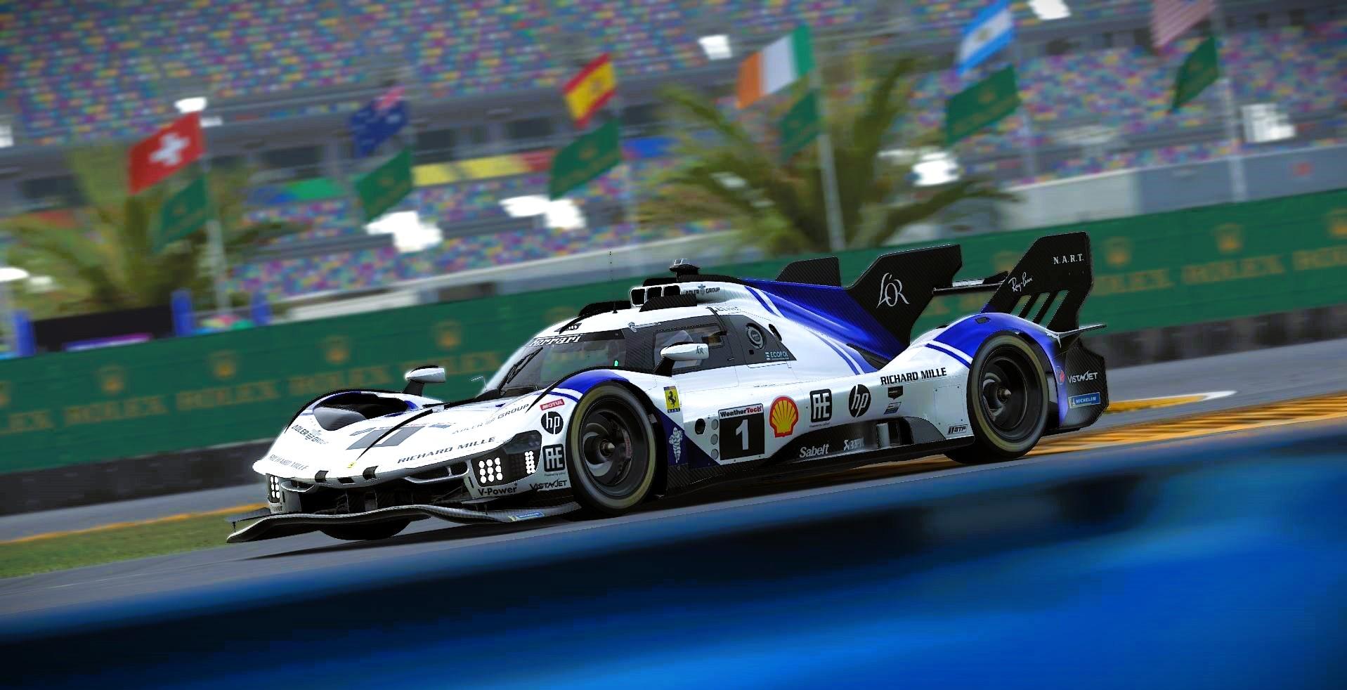 Preview of Sean Bull Design - 2026 NART Ferrari 499P IMSA Concept Livery by Samuel J Ball