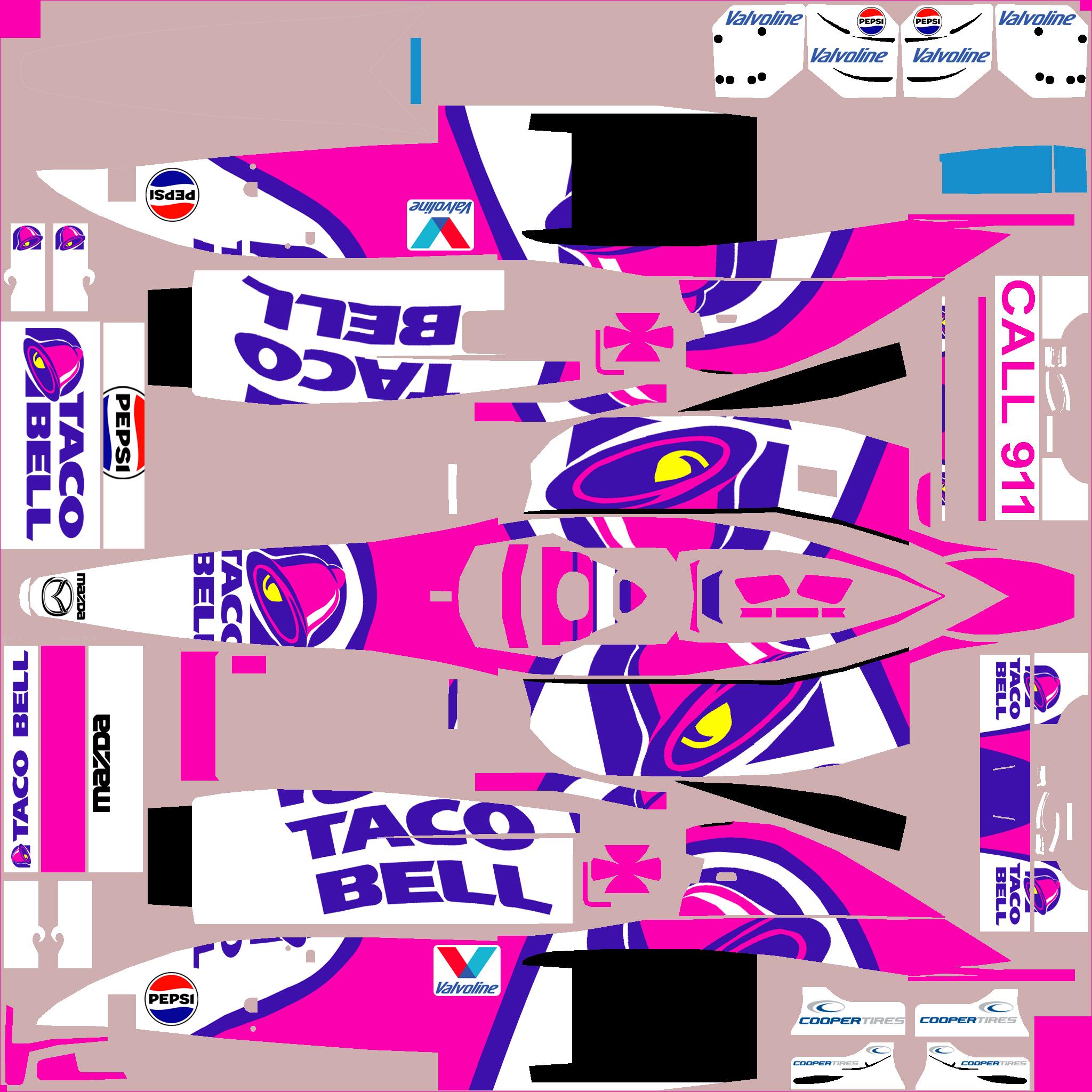 Preview of Pro Mazda Taco Bell by Clyde Coman