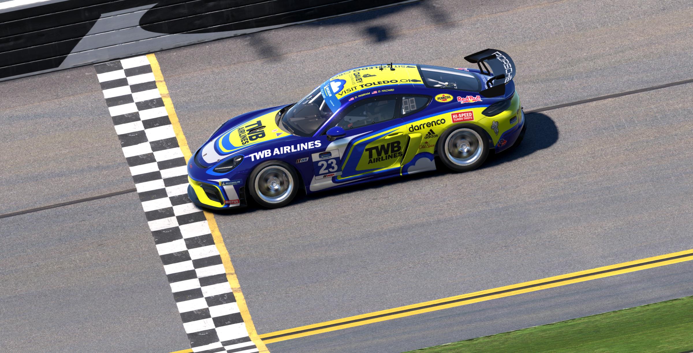 Preview of TWB Airlines Porsche GT4 by Darren M Ingram