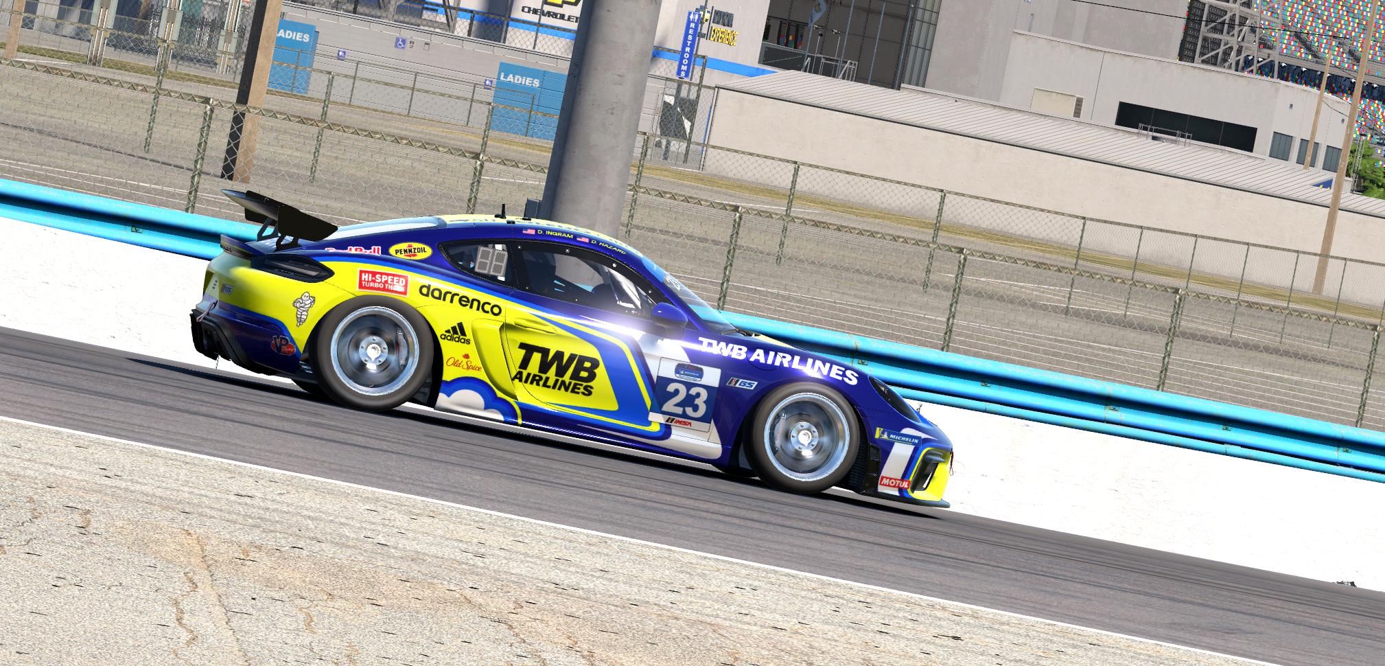 Preview of TWB Airlines Porsche GT4 by Darren M Ingram