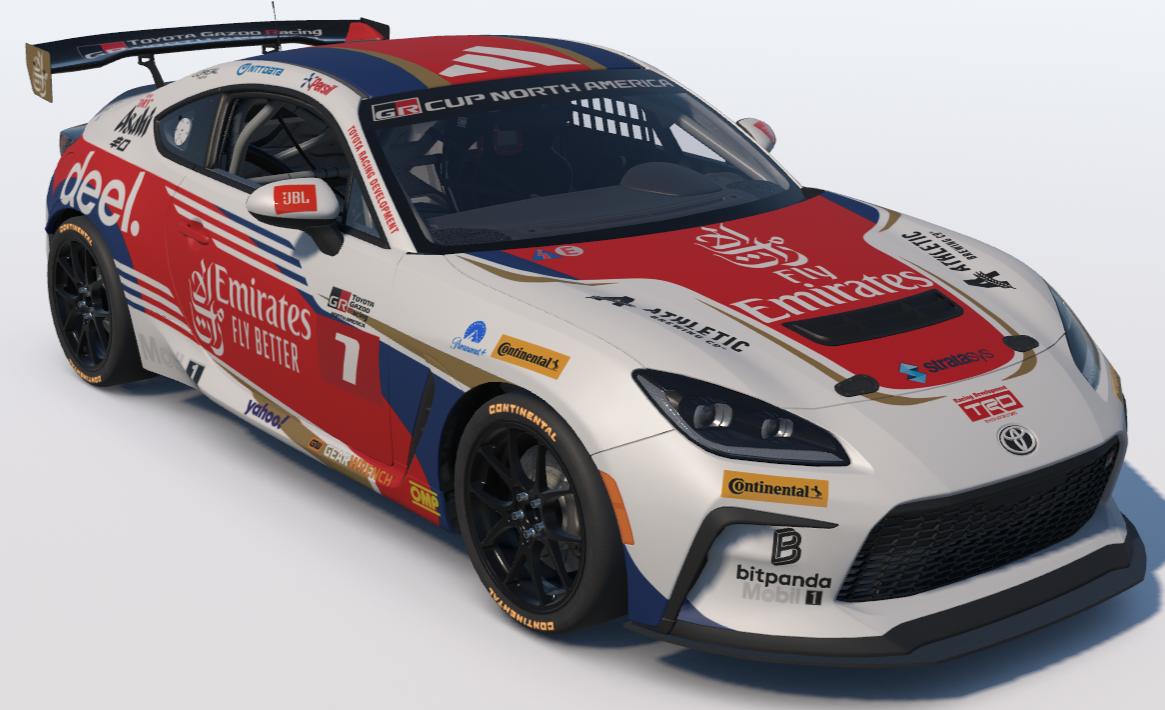 Preview of Fly Emirates Toyota GR86 by Ronald Lawson2