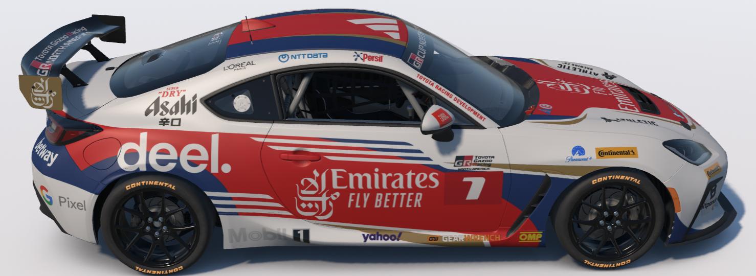 Preview of Fly Emirates Toyota GR86 by Ronald Lawson2