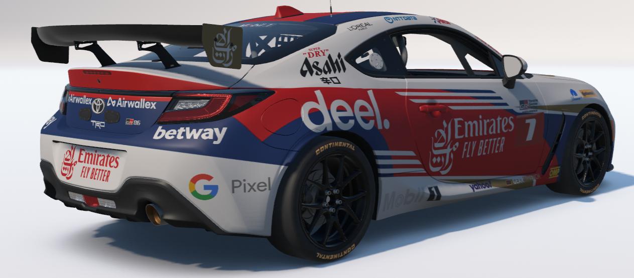 Preview of Fly Emirates Toyota GR86 by Ronald Lawson2