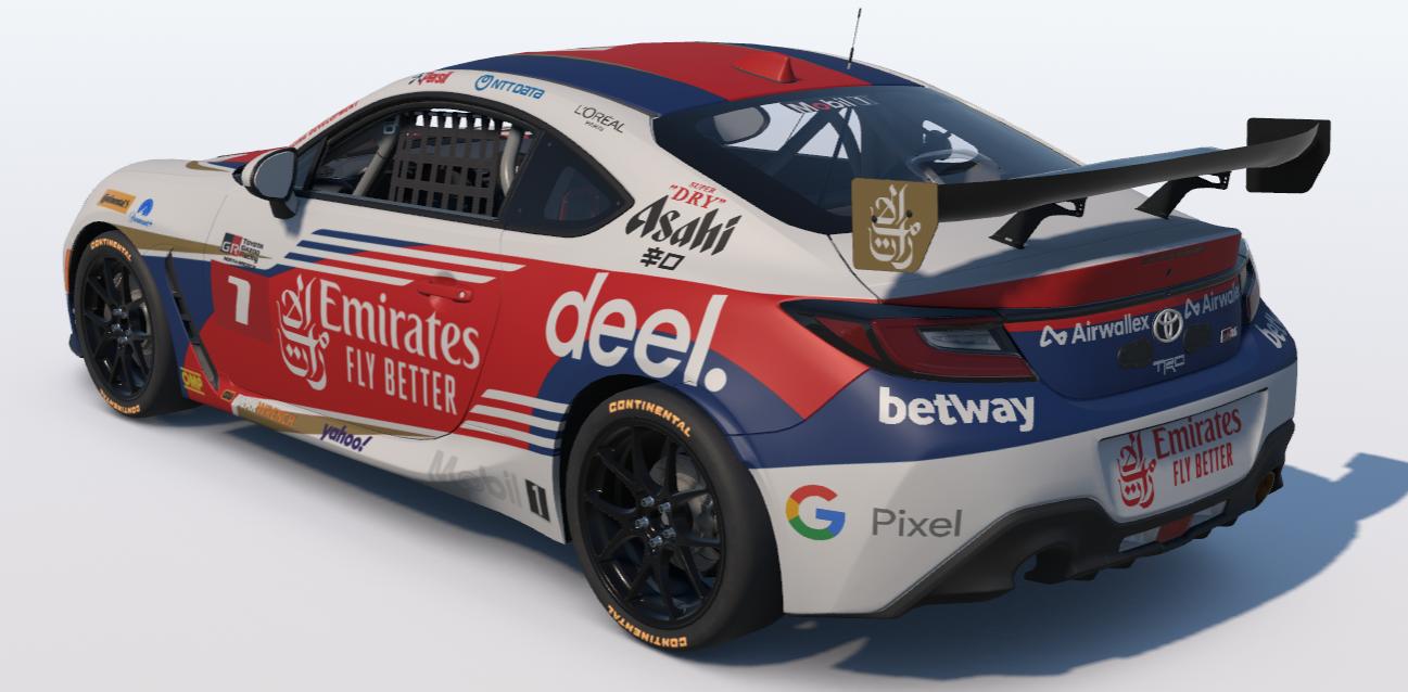 Preview of Fly Emirates Toyota GR86 by Ronald Lawson2