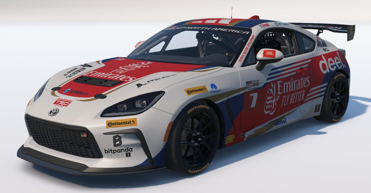 Preview of Fly Emirates Toyota GR86 by Ronald Lawson2