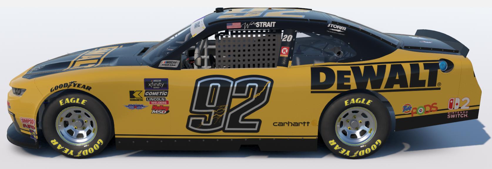 Preview of #92 DeWalt Kenseth Throwback by Wesley Strait