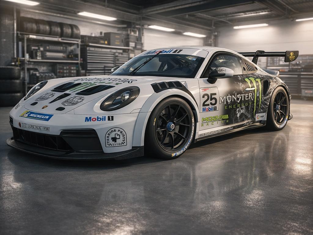 Preview of DB Racing Designs/Monster Energy/Trading Paints 992.2 Porsche Cup Car Version 2.0 by Drew Bennedick