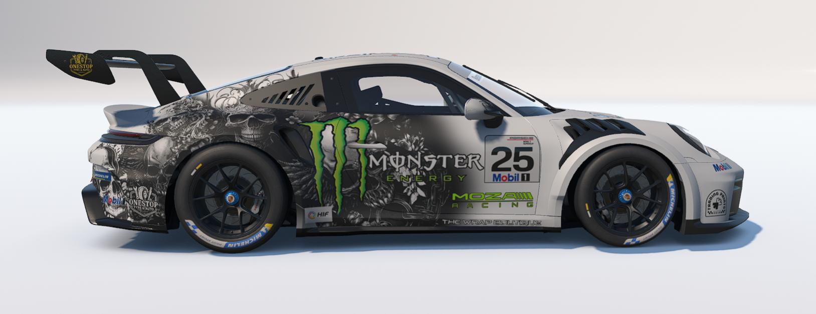 Preview of DB Racing Designs/Monster Energy/Trading Paints 992.2 Porsche Cup Car Version 2.0 by Drew Bennedick