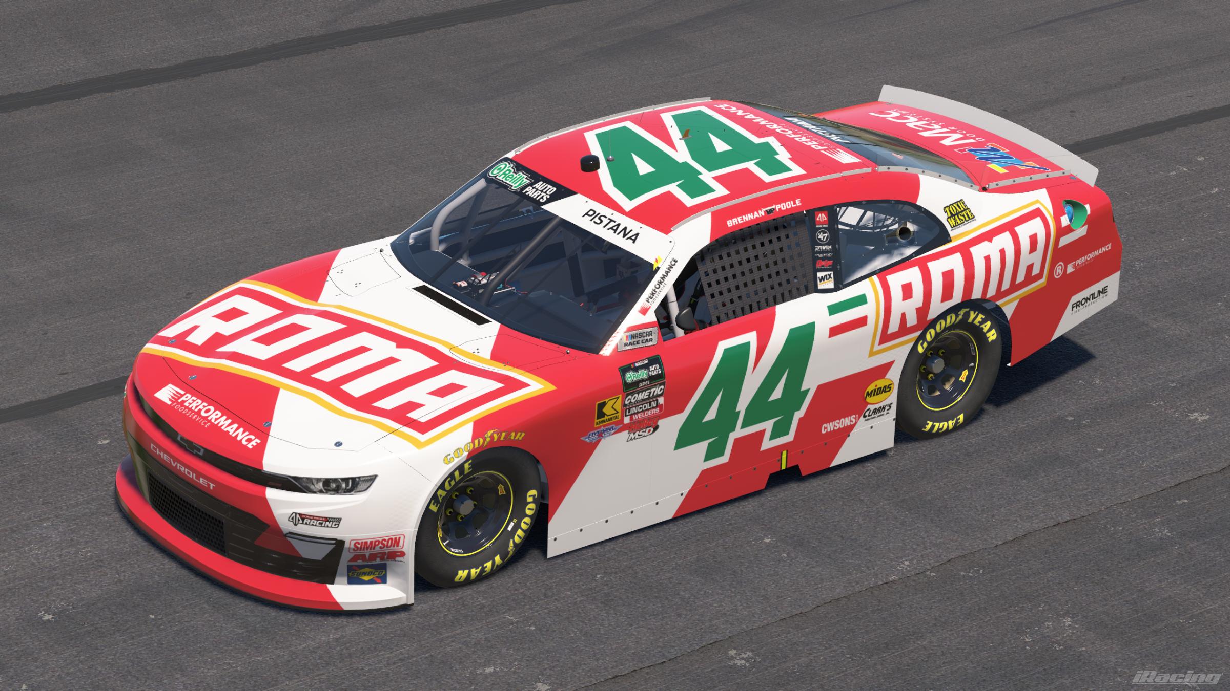 Preview of 2026 Brennan Poole #44 Roma PFS by Ryan Pistana