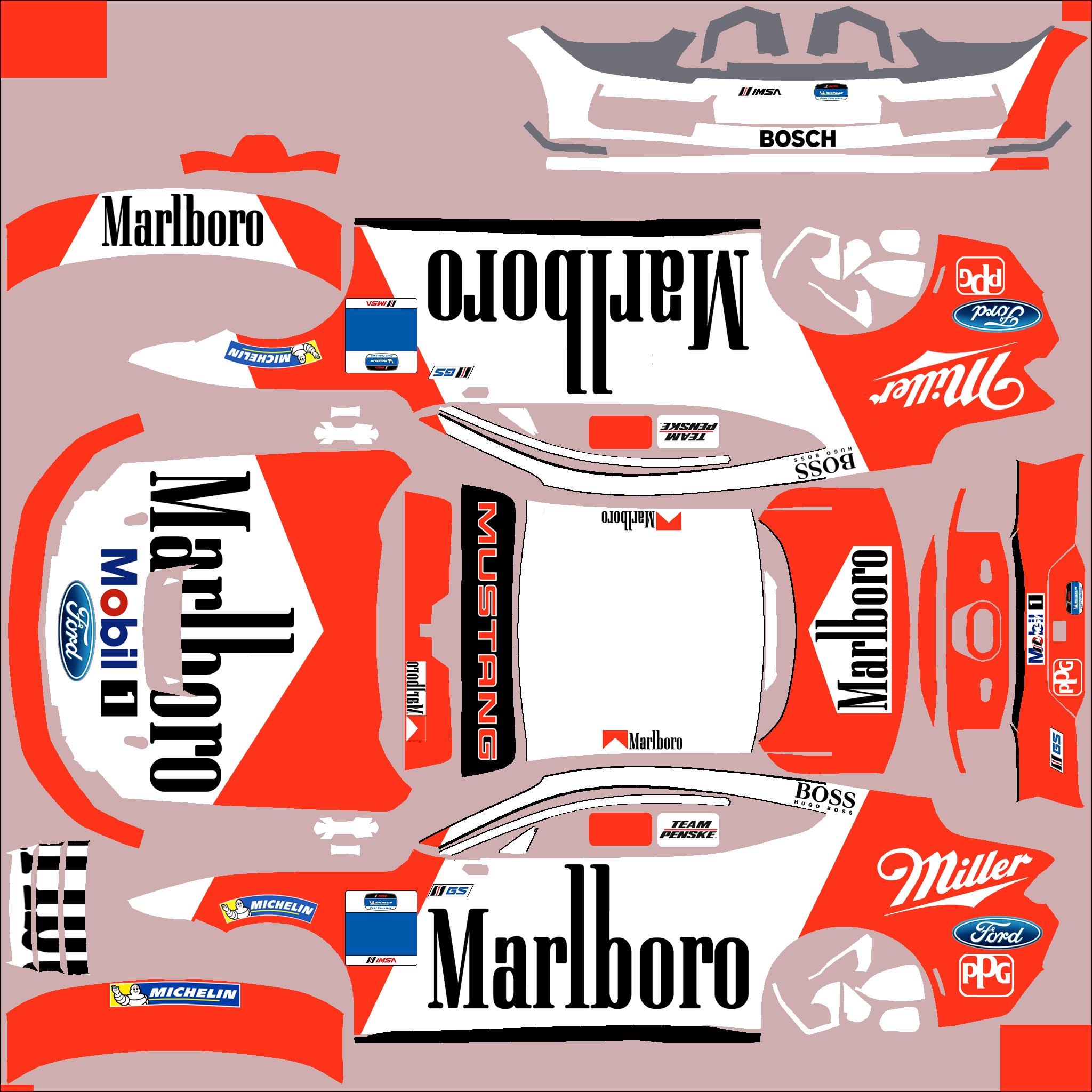 Preview of Mustang GT4 Marlboro by Clyde Coman