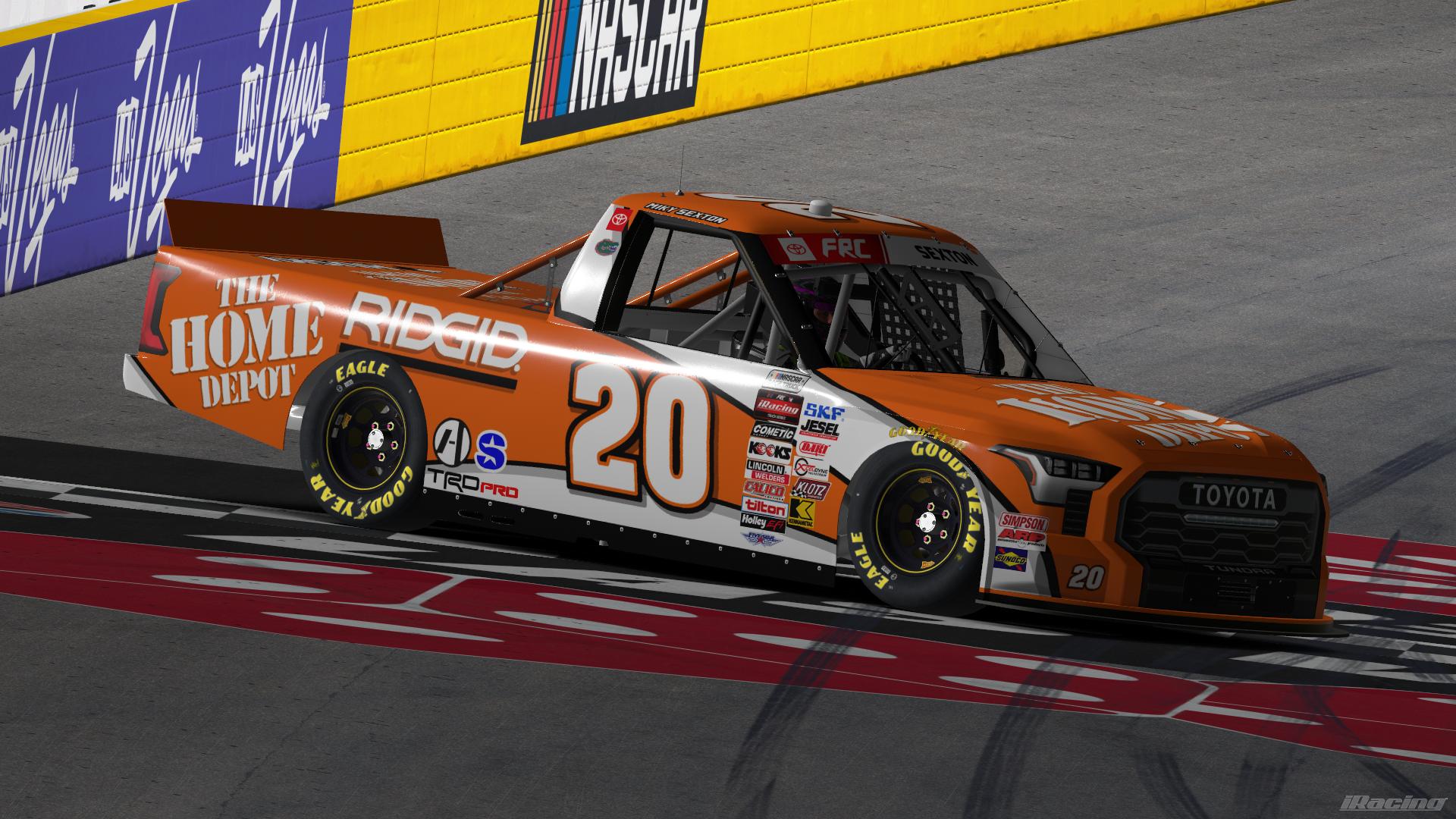 Preview of #20 Miky Sexton - FRC Home Depot *SIM STAMPED* Toyota Tundra TRD Pro by Sam Heffner