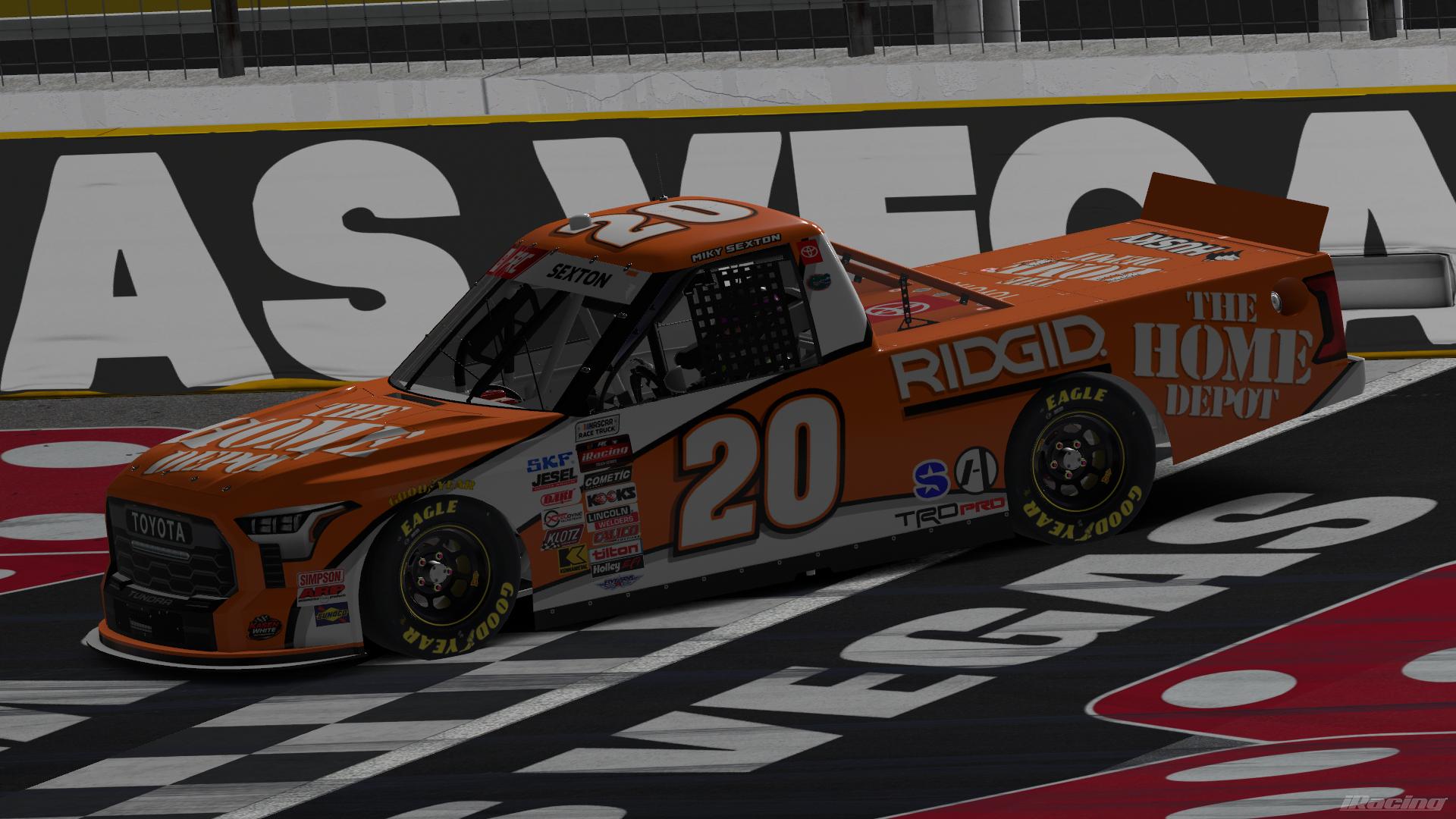 Preview of #20 Miky Sexton - FRC Home Depot *SIM STAMPED* Toyota Tundra TRD Pro by Sam Heffner