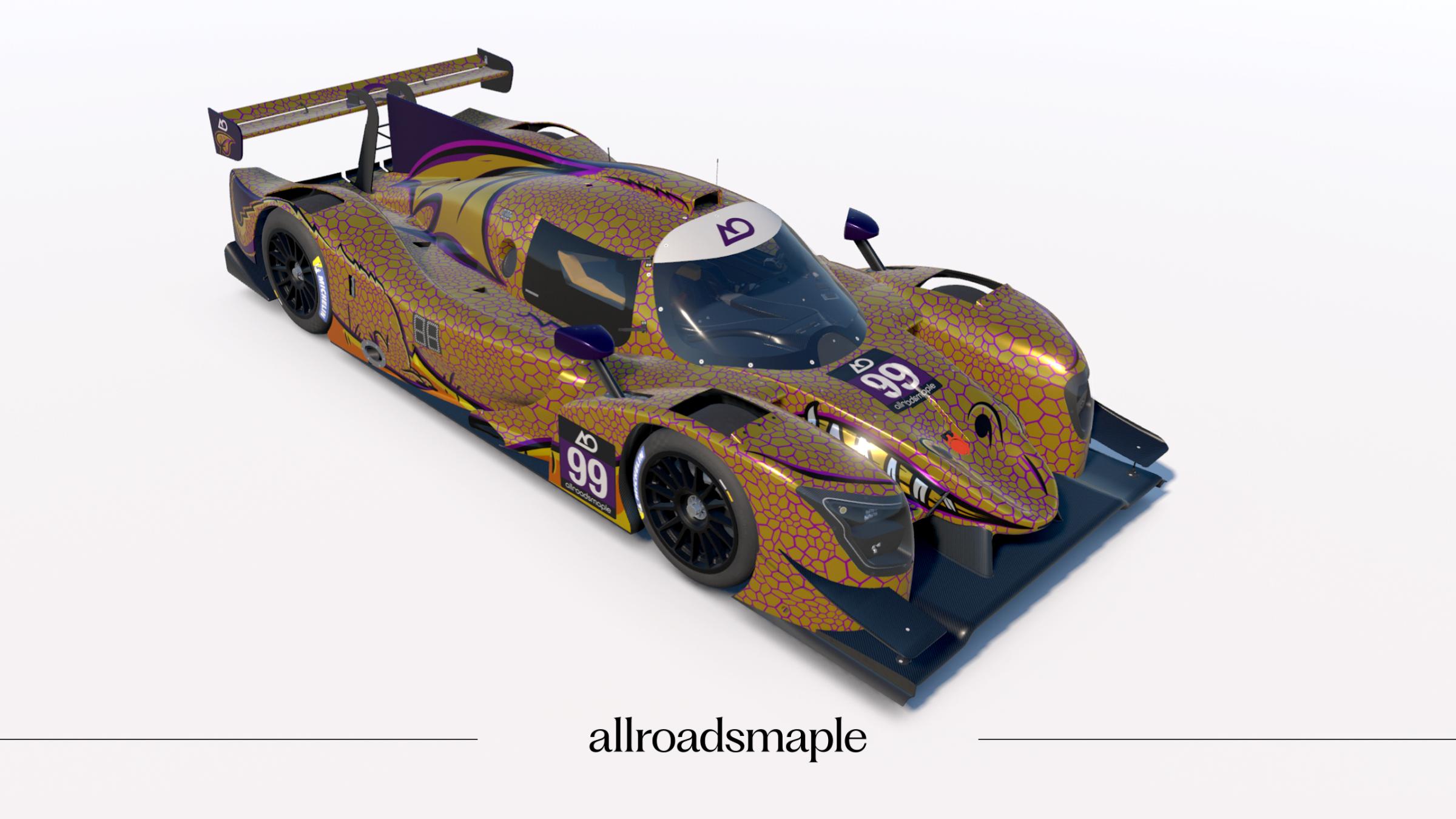 Preview of AO Racing Spike Reborn in Gold for 2026 adapted for LMP3 by Patryk A.