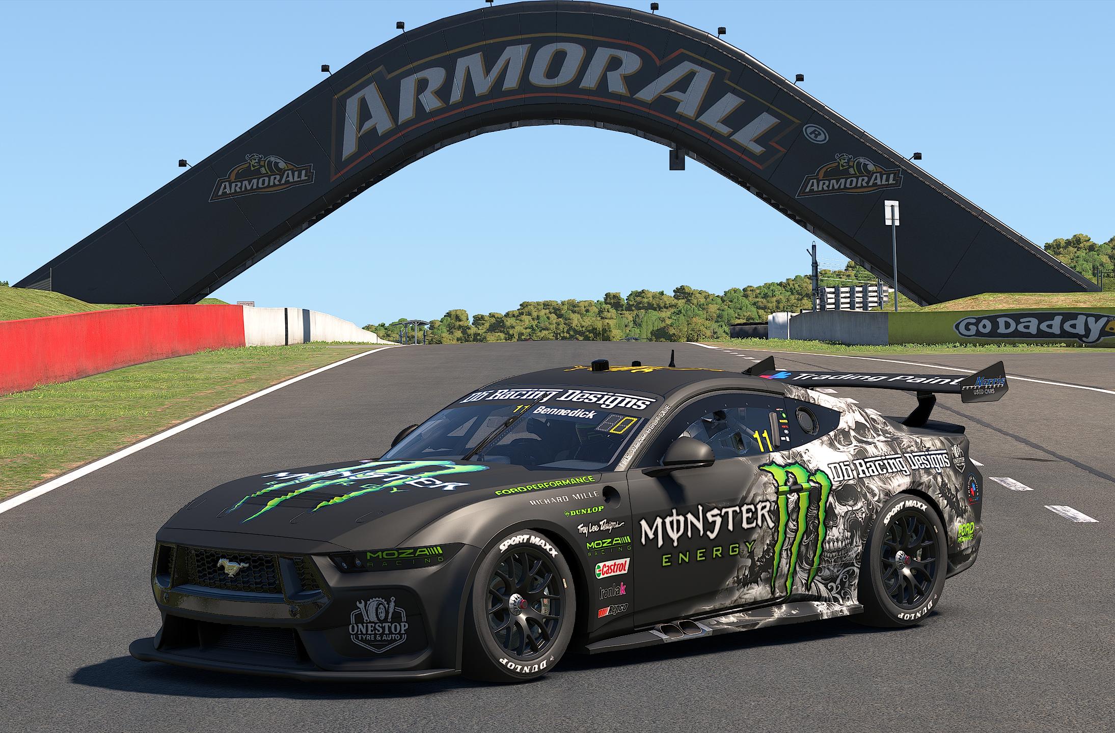 Preview of DB Racing Designs/Monster Energy/Trading Paints/Onestop Tyre & Auto 2026 Supercars Ford Mustang Gen 3 by Drew Bennedick