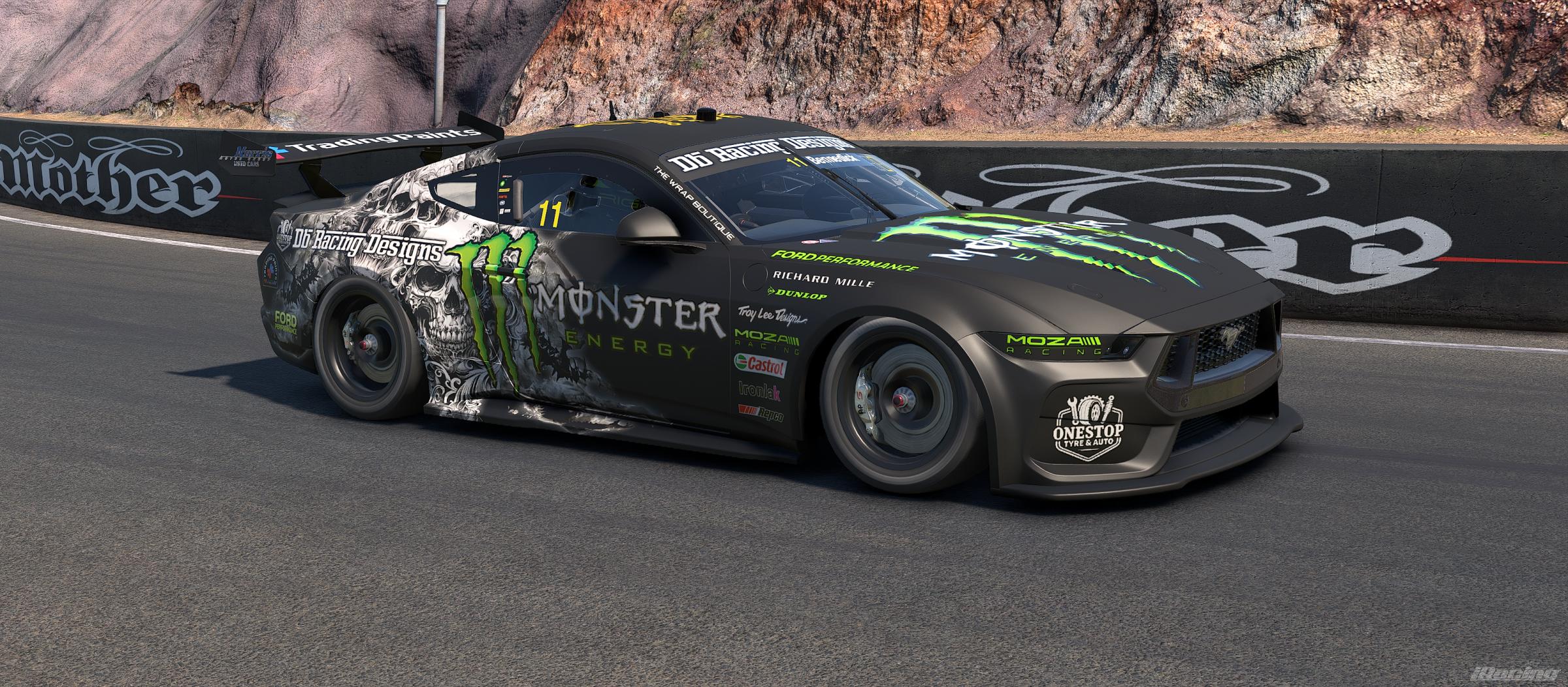 Preview of DB Racing Designs/Monster Energy/Trading Paints/Onestop Tyre & Auto 2026 Supercars Ford Mustang Gen 3 by Drew Bennedick