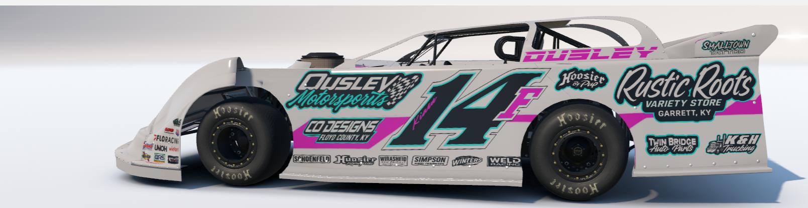 Preview of White F.Ousley 14 Late model  by Freddy Ousley