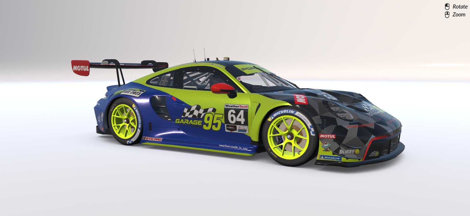 Preview of Garage 95 Gold Team Daytona 24hr paint scheme. by Paul S Junior