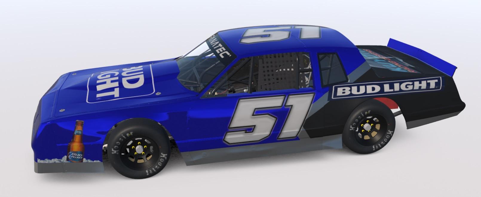 Preview of Chrome Blue Bud Light Casino M2 #51 by Billy Kuyoth