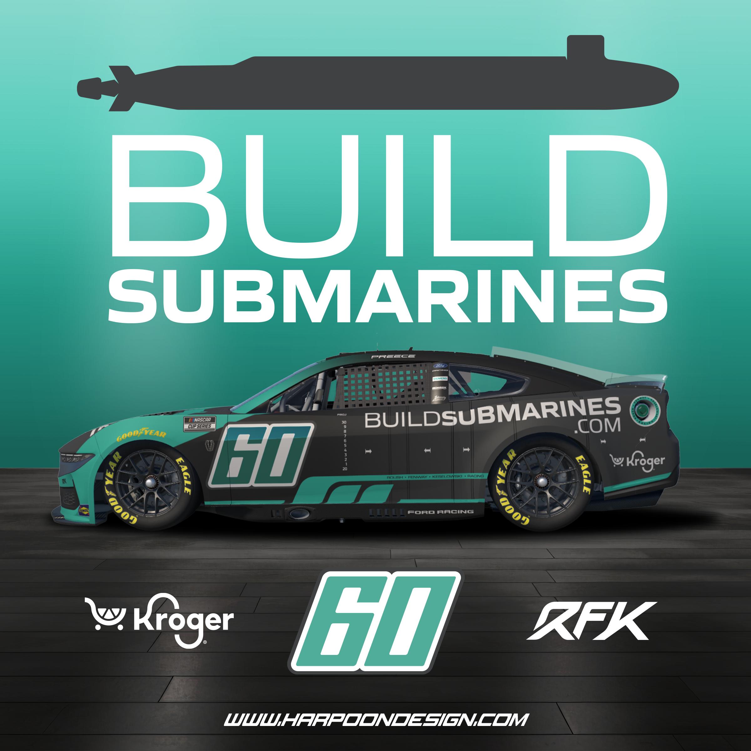 Preview of 2026 Ryan Preece Build Submarines Ford Mustang by Brantley Roden