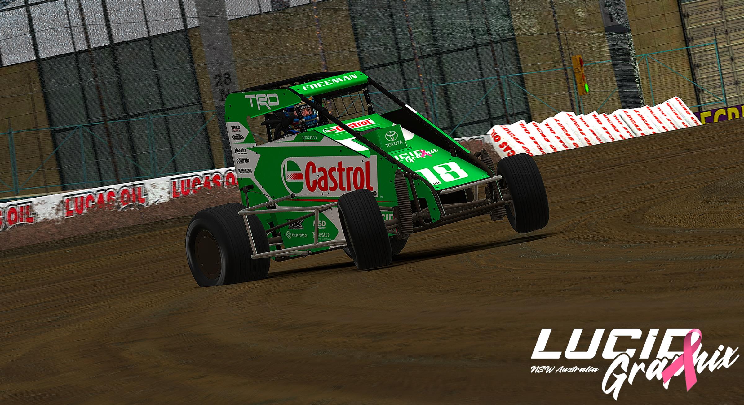 Preview of TRD-Castrol-Lucid Graphix Concept Dirt Midget Green by Jacob Freeman