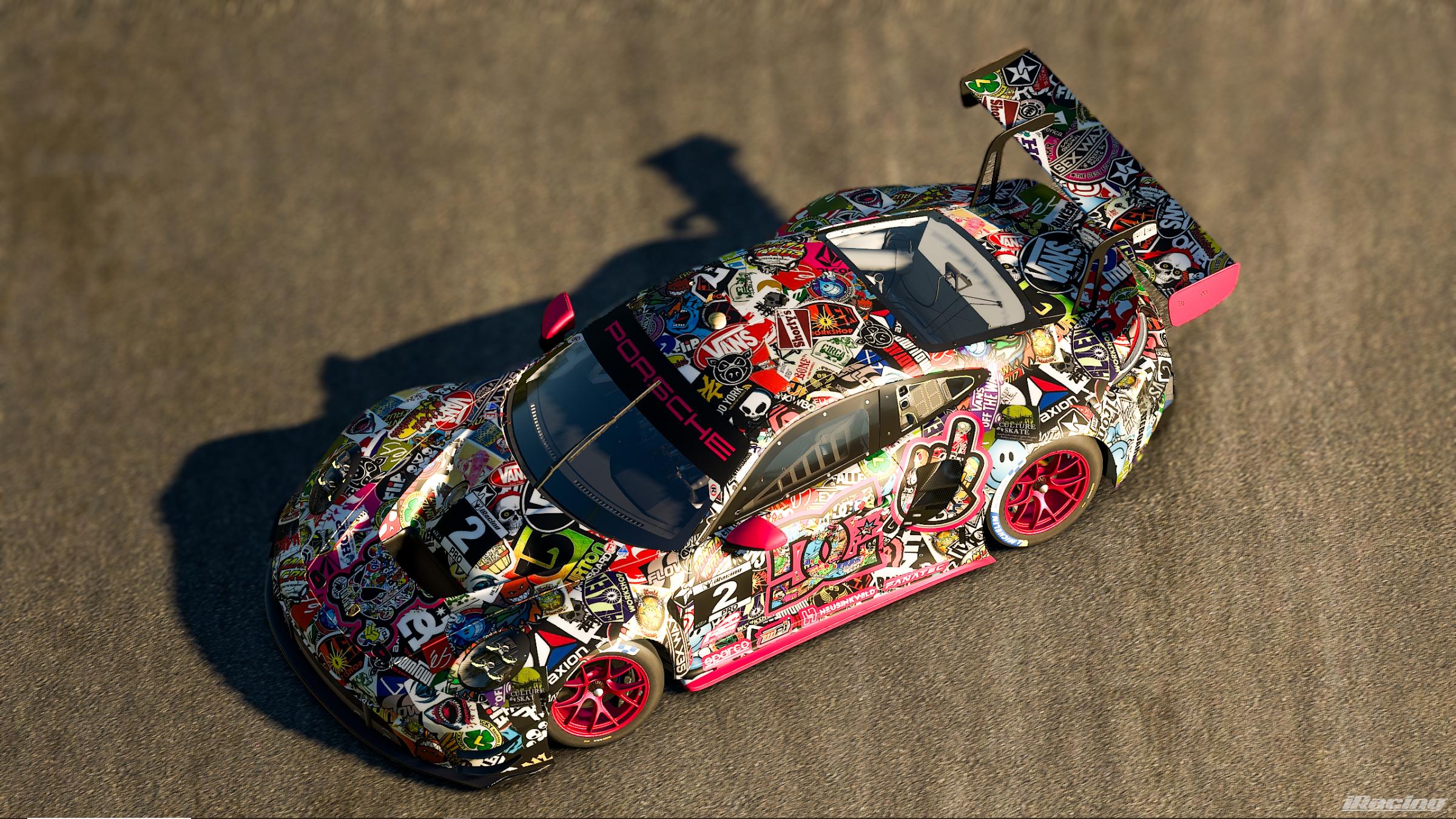 Preview of Hoonigan Stickerbomb Porsche 992r GT3 v1EE 2026 by Doyle Lowrance