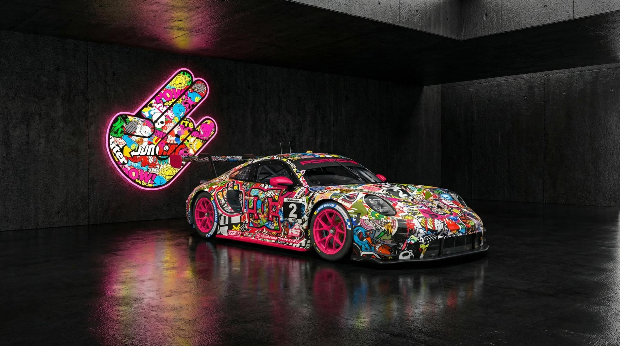 Preview of Hoonigan Stickerbomb Porsche 992r GT3 v1EE 2026 by Doyle Lowrance