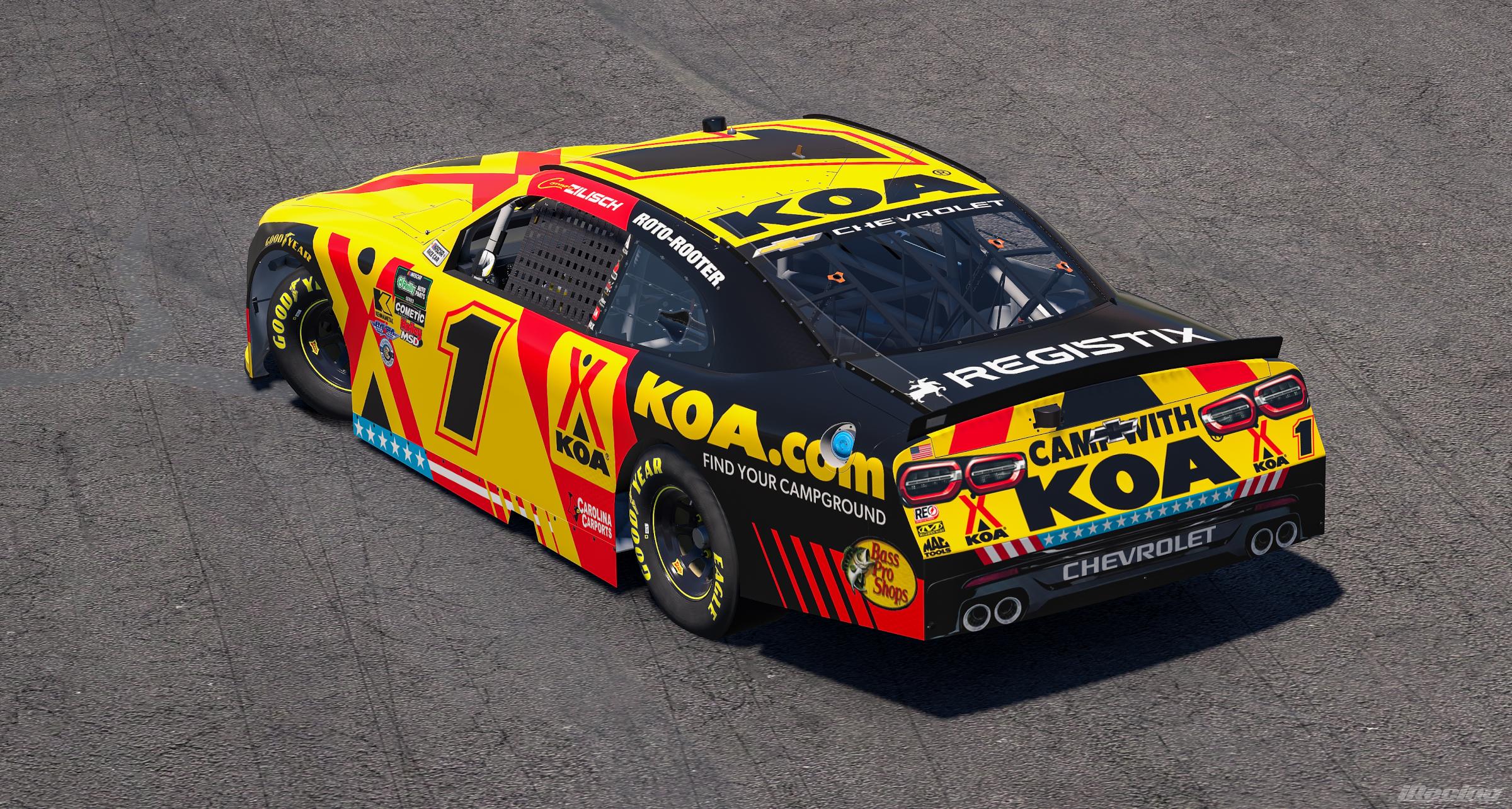 Preview of 2026 Connor Zilisch KOA Kampgrounds of America Chevrolet (No #s) by Ryan A Williams