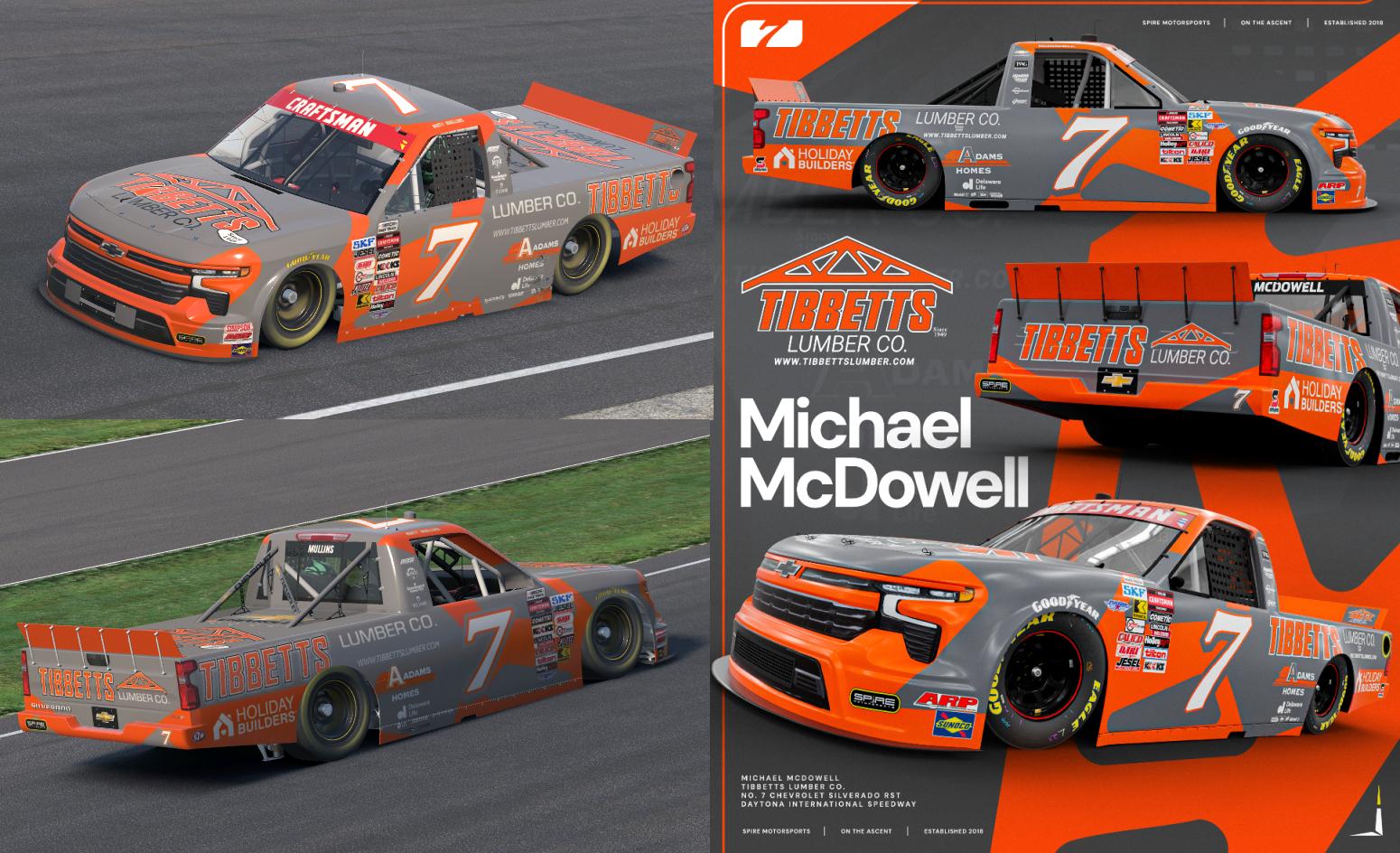 Preview of Michael McDowell Tibbetts Lumber Daytona 2026 by Matt Mullins