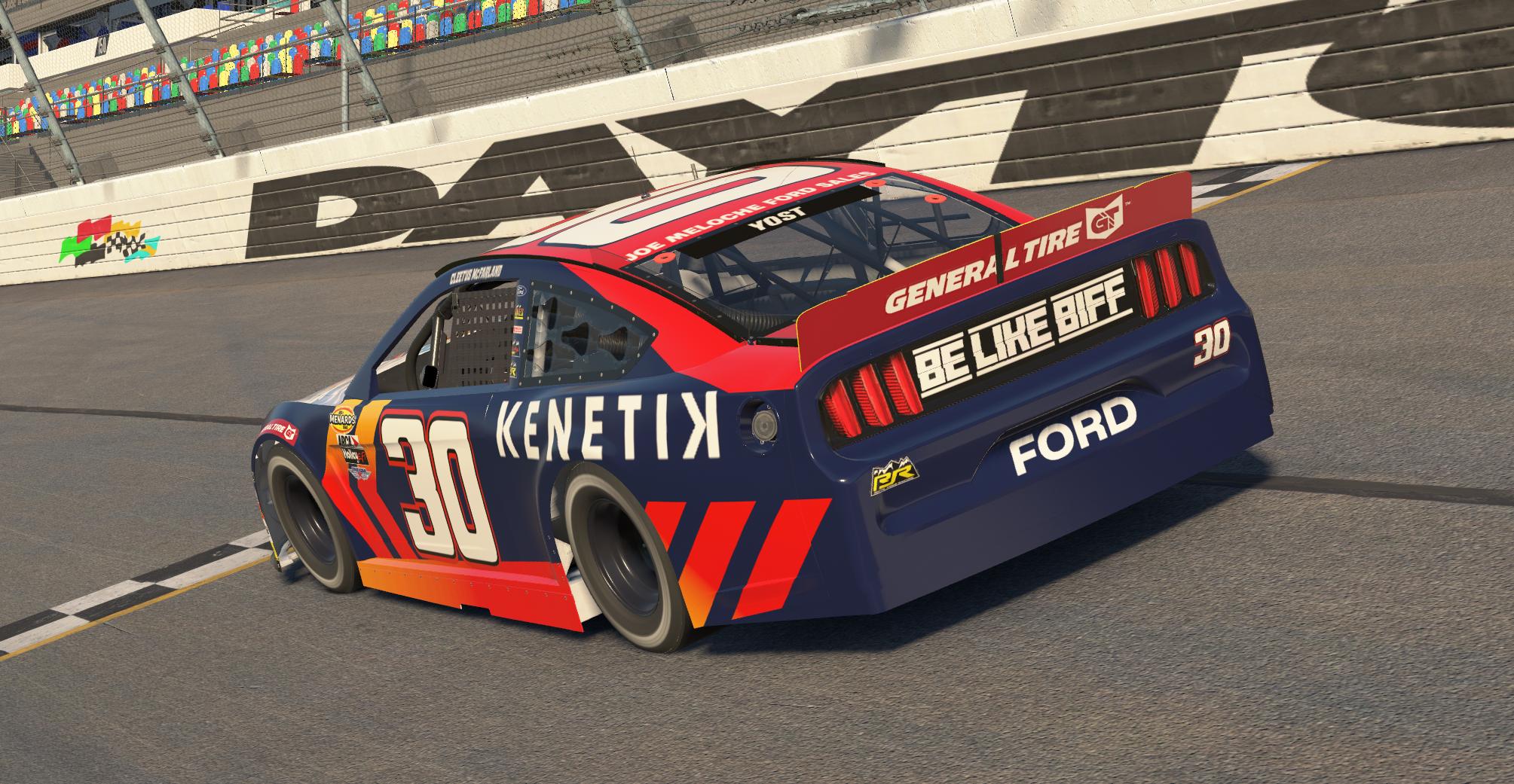 Preview of Cleetus McFarland BE LIKE BIFF Kenetik ARCA Ford Concept - Sim Stamped by Matt Yost