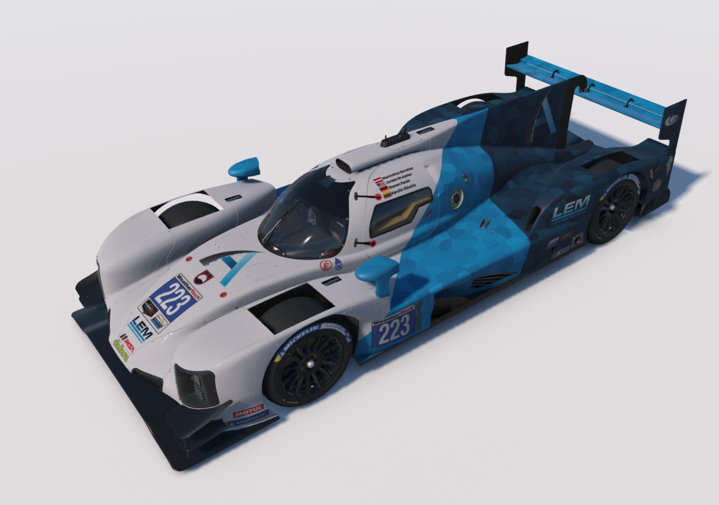 Preview of LEM 2026 Daytona 24 Livery by Jordan Brubaker