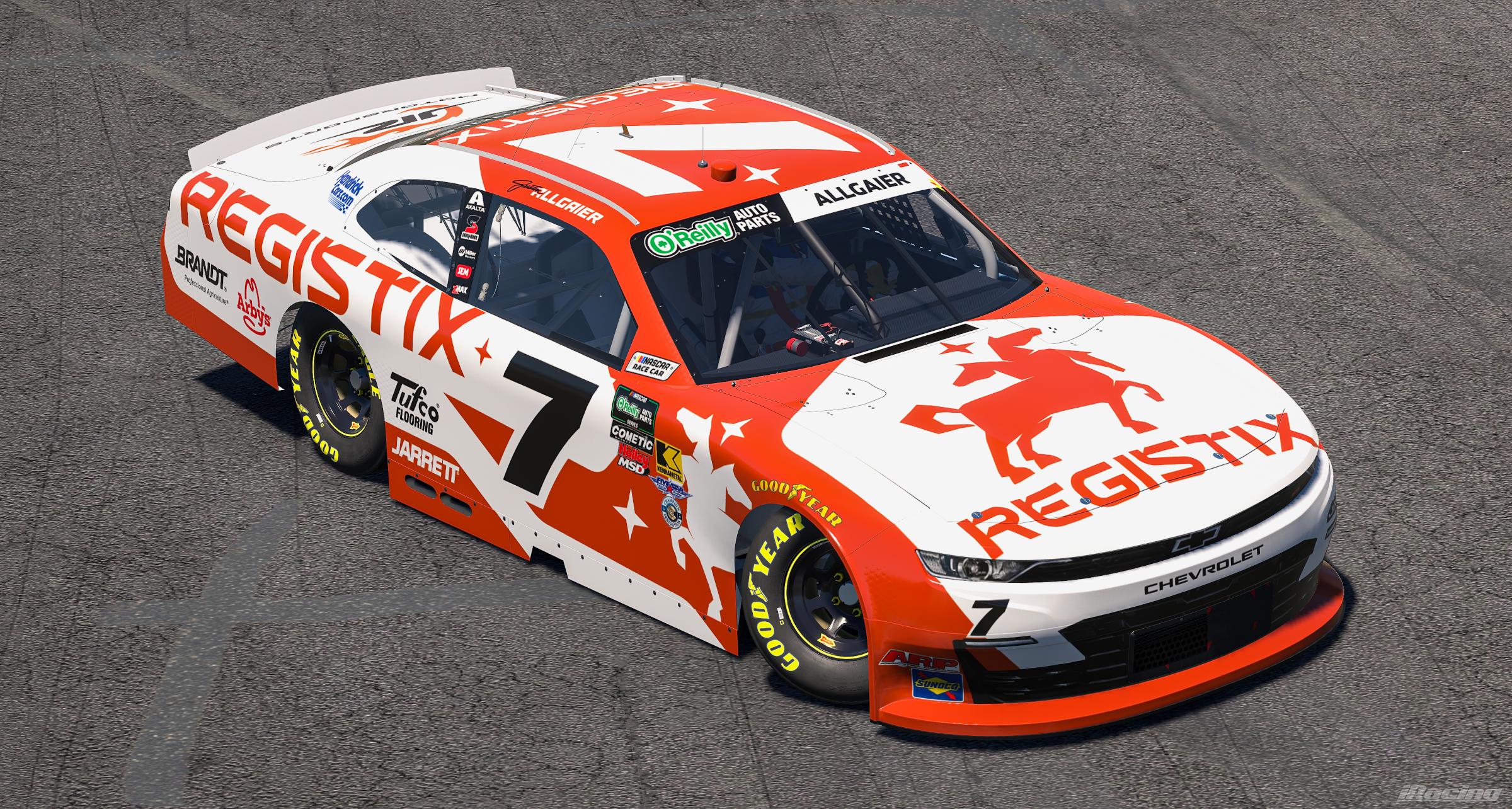Preview of 2026 Justin Allgaier Registix Chevrolet by Ryan A Williams