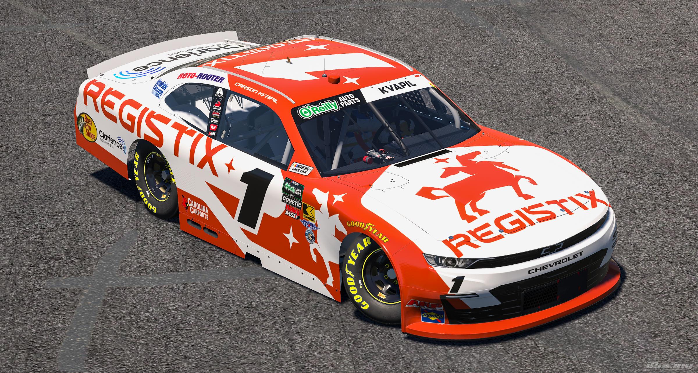 Preview of 2026 Carson Kvapil Registix Chevrolet (No #s) by Ryan A Williams