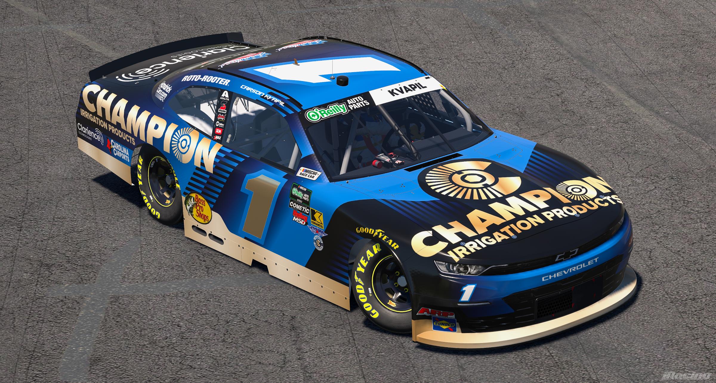 Preview of 2026 Carson Kvapil Champion Irrigation Chevrolet (No #s) by Ryan A Williams