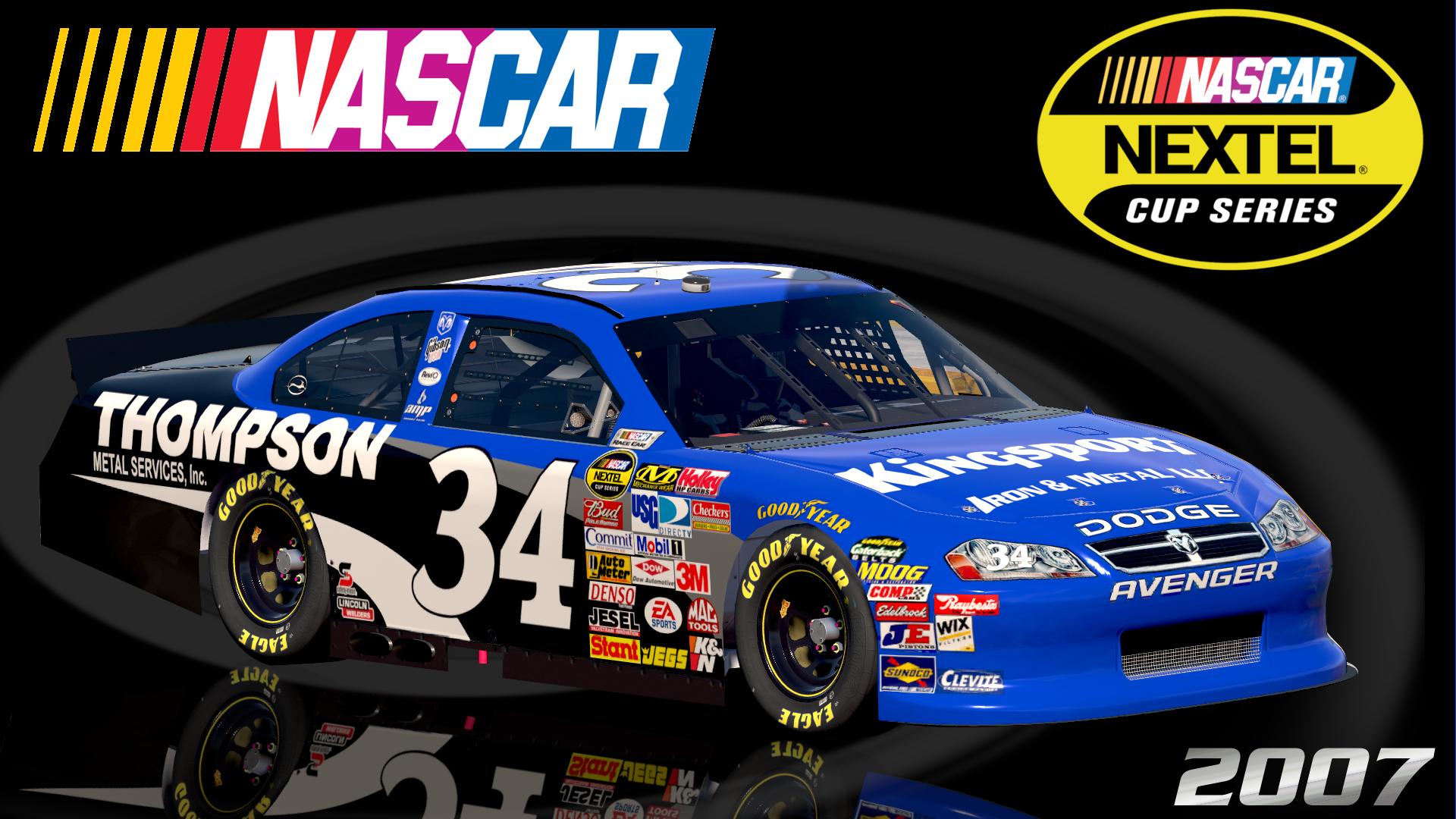 Preview of #34 Stanton Barrett 2007 Thompson Metal Dodge Avenger COT Sim Stamped Number by Christian Budd
