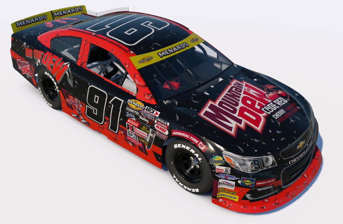 Preview of Mountain Dew Code Red ARCA Chevy by Jared S.