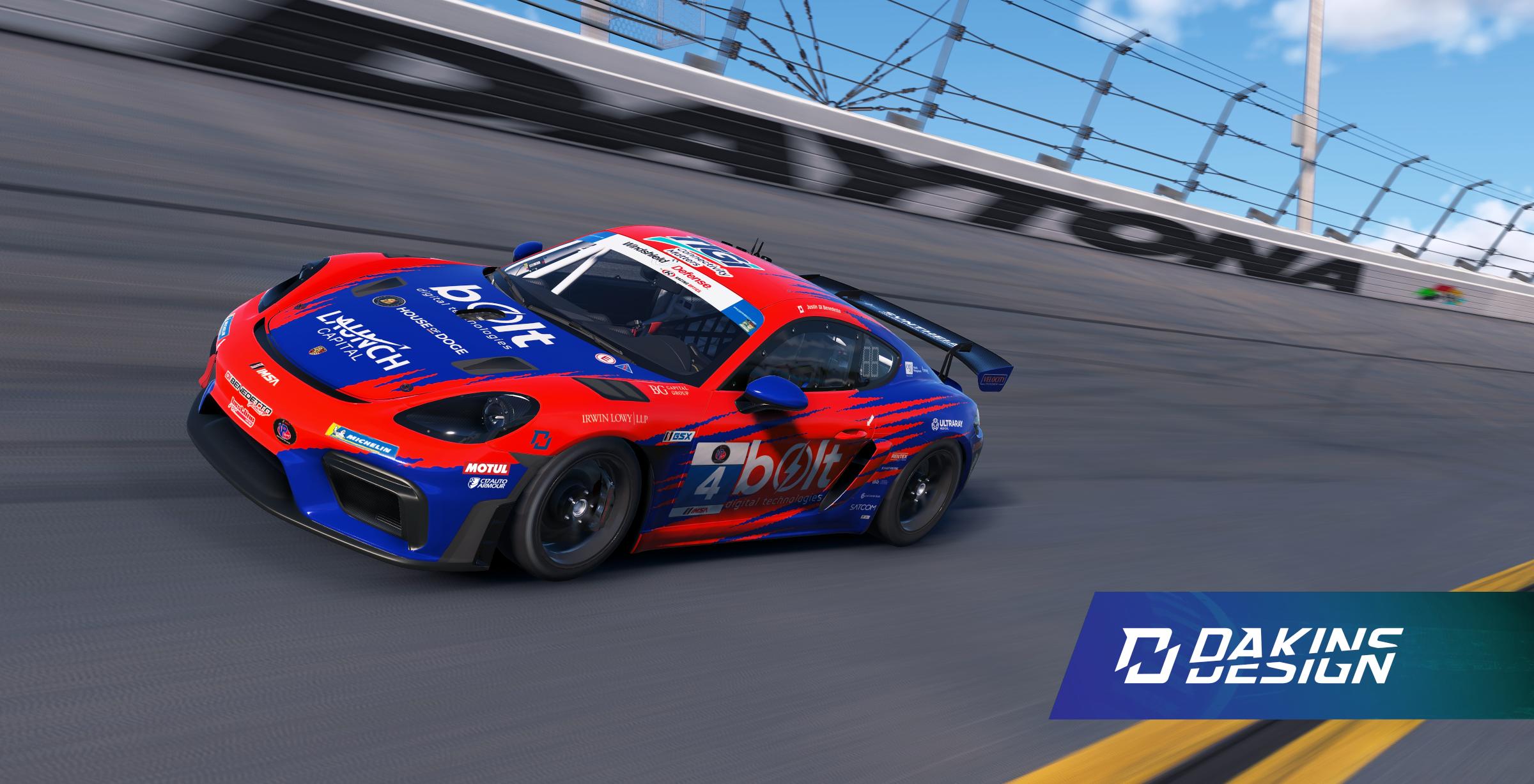 Preview of OFFICIAL 2026 Di Benedetto Racing IMSA VP Challenge GSX Porsche 718 Cayman GT4 Clubsport by Jason Dakins
