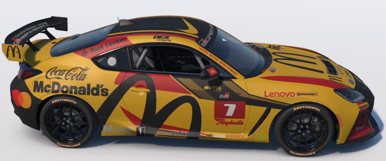 Preview of McDonalds/Coca Cola Toyota GR86 by Ronald Lawson2