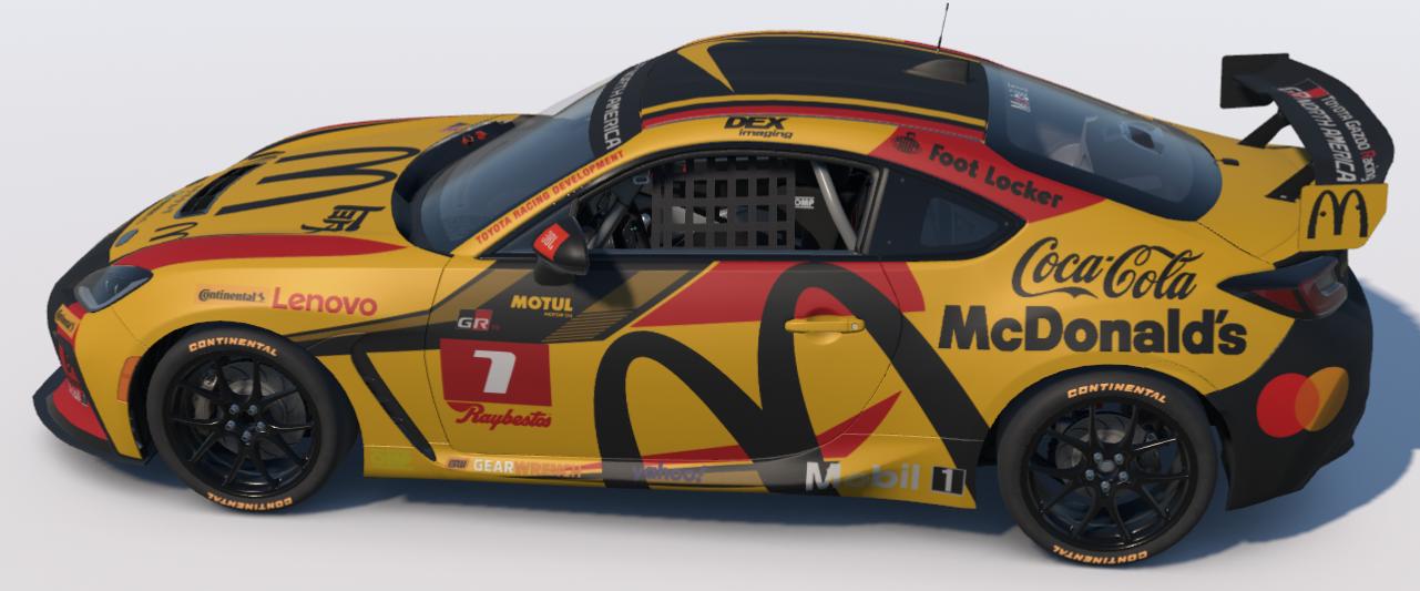 Preview of McDonalds/Coca Cola Toyota GR86 by Ronald Lawson2